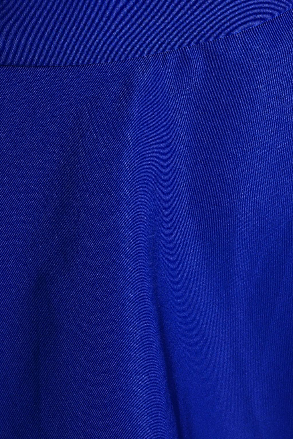 MCQUEEN Wrap-effect taffeta midi skirt