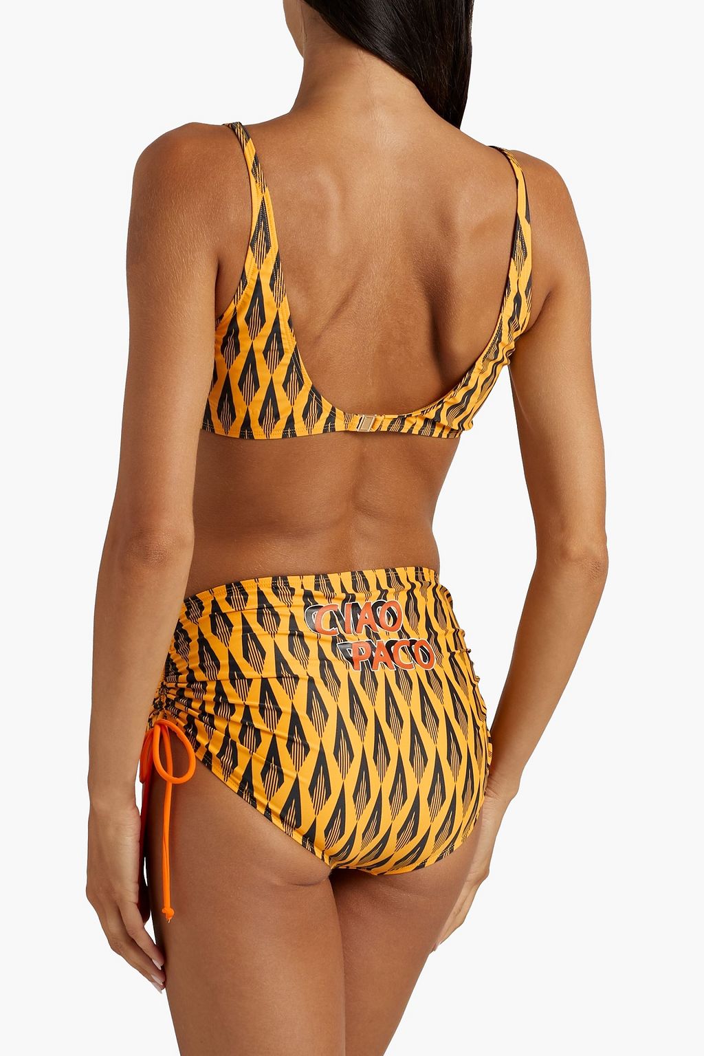 RABANNE Printed triangle bikini