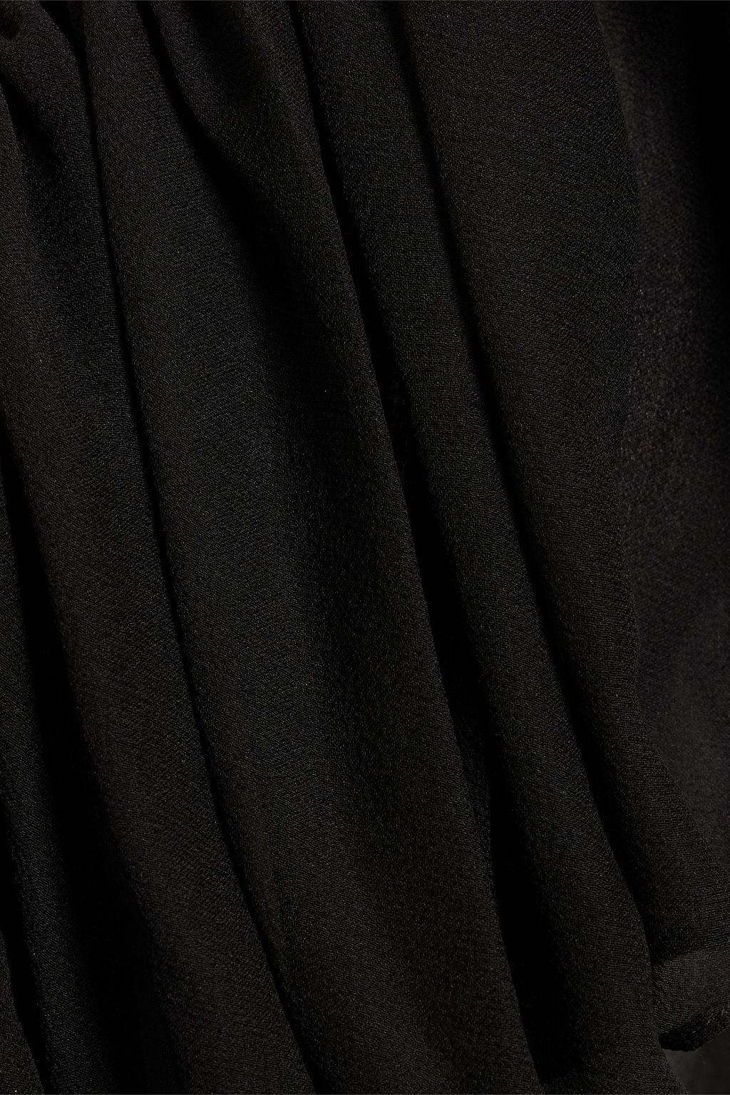 SAINT LAURENT Ruffled silk-georgette maxi dress
