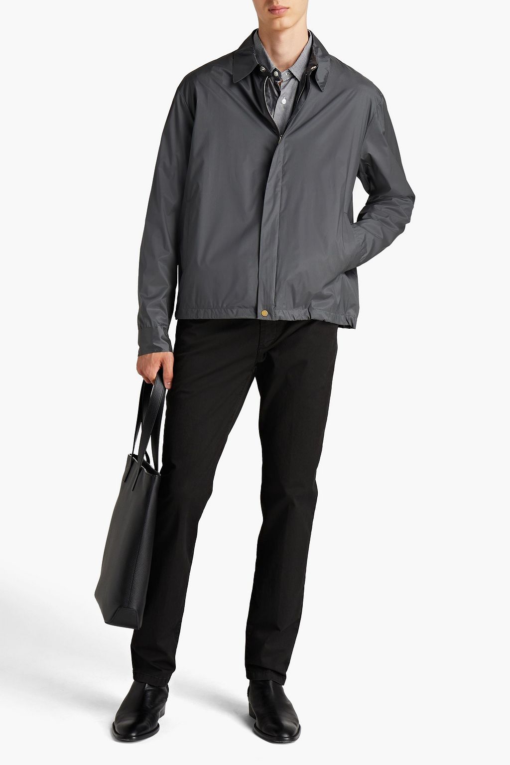 DUNHILL Mulberry silk jacket
