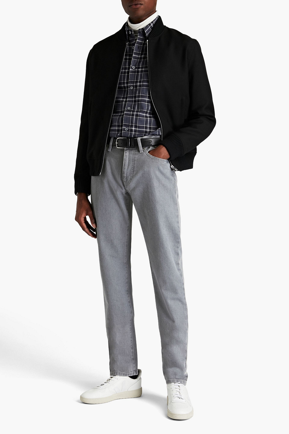 Dunhill Man Slim-fit Denim Jeans In Gray