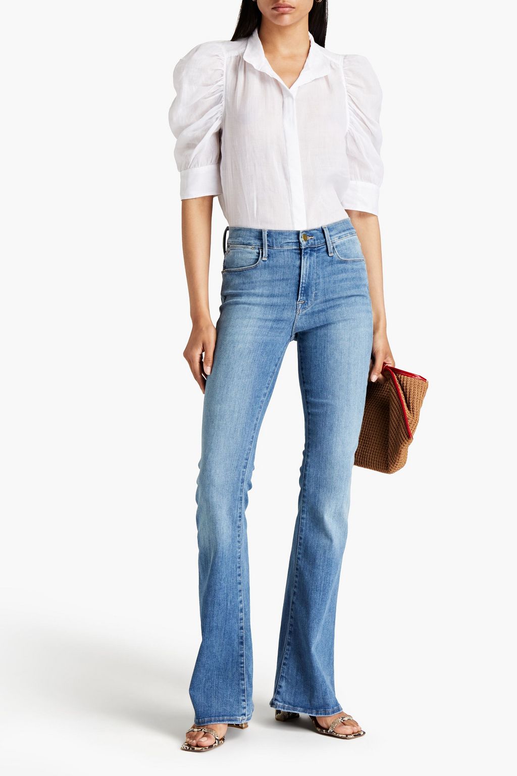 FRAME Le High Flared high-rise flared jeans