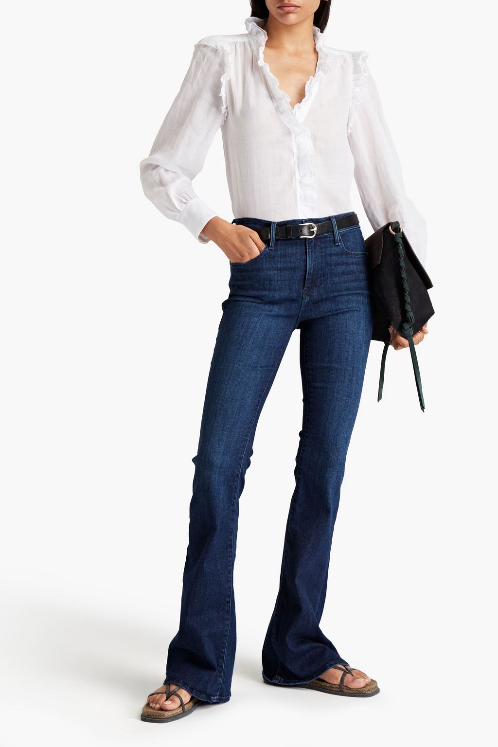 FRAME Le High Flared high-rise flared jeans