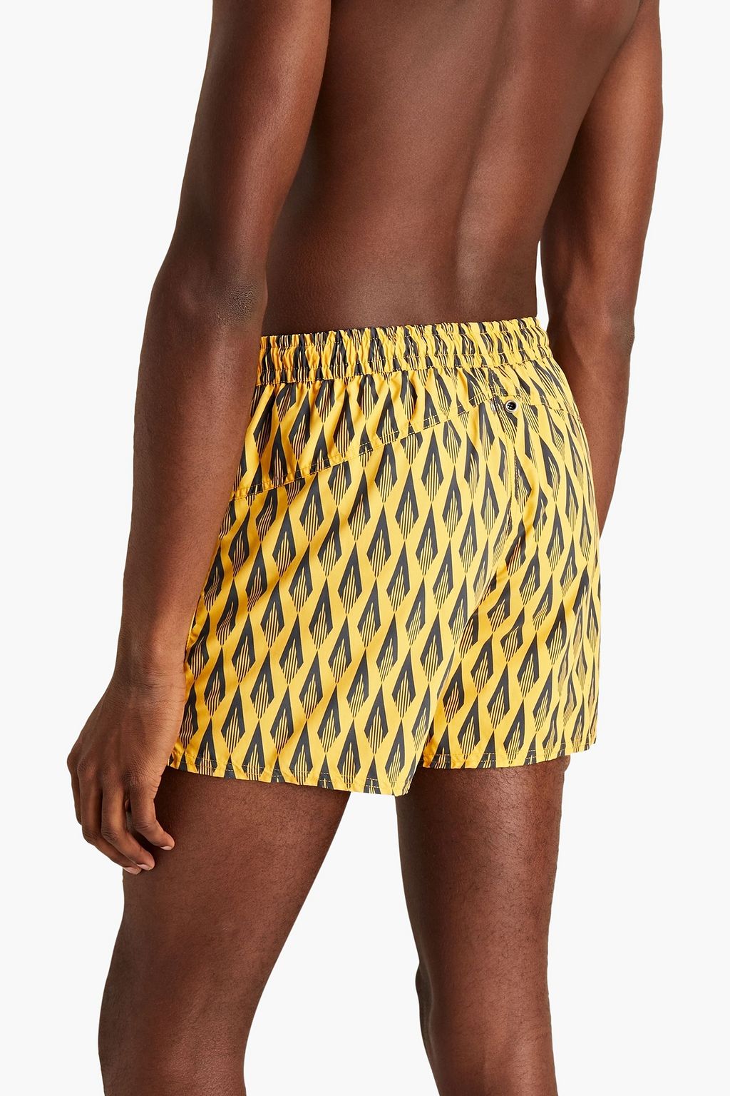 RABANNE Mid-length printed swim shorts