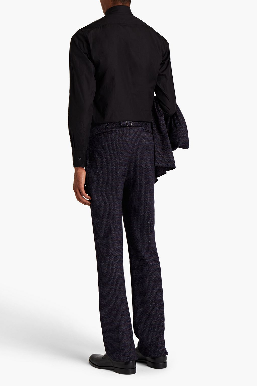MISSONI Slim-fit metallic wool-blend suit pants