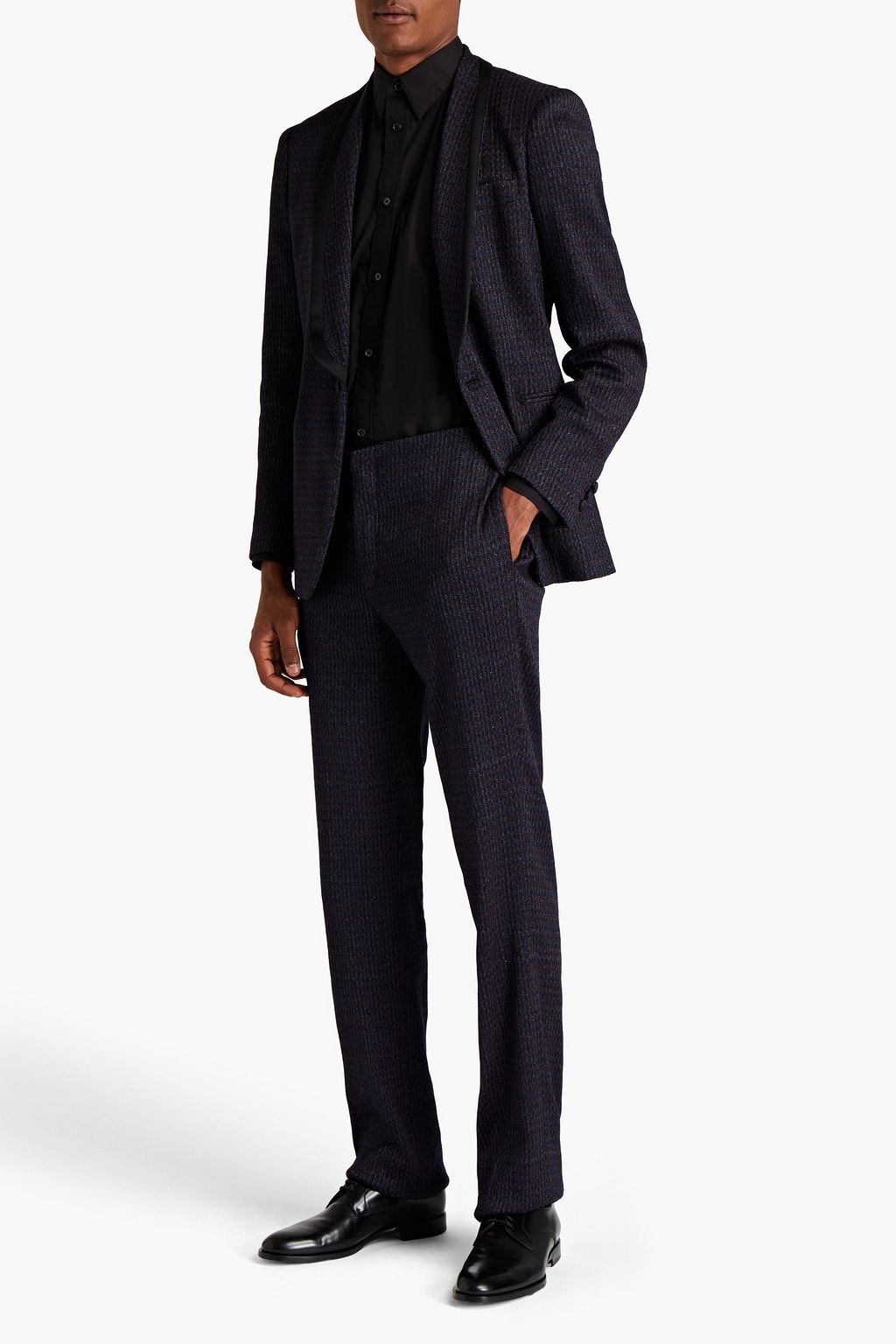 MISSONI Slim-fit metallic wool-blend suit pants