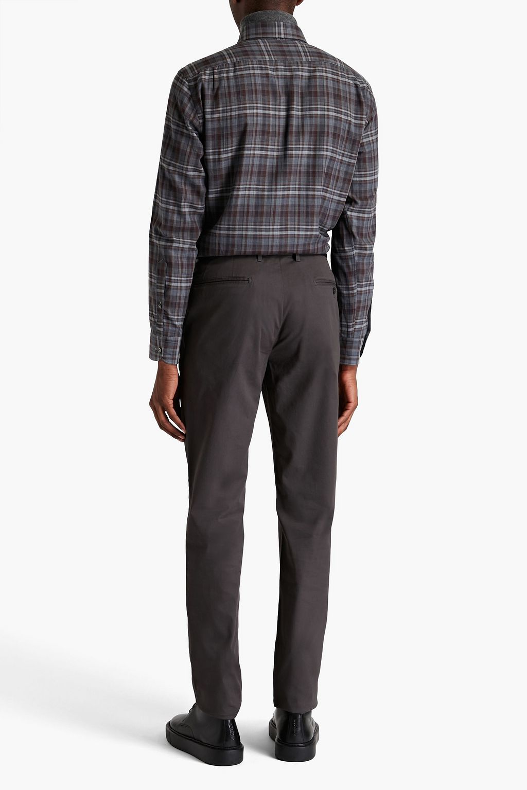 DUNHILL Cotton-blend twill chinos