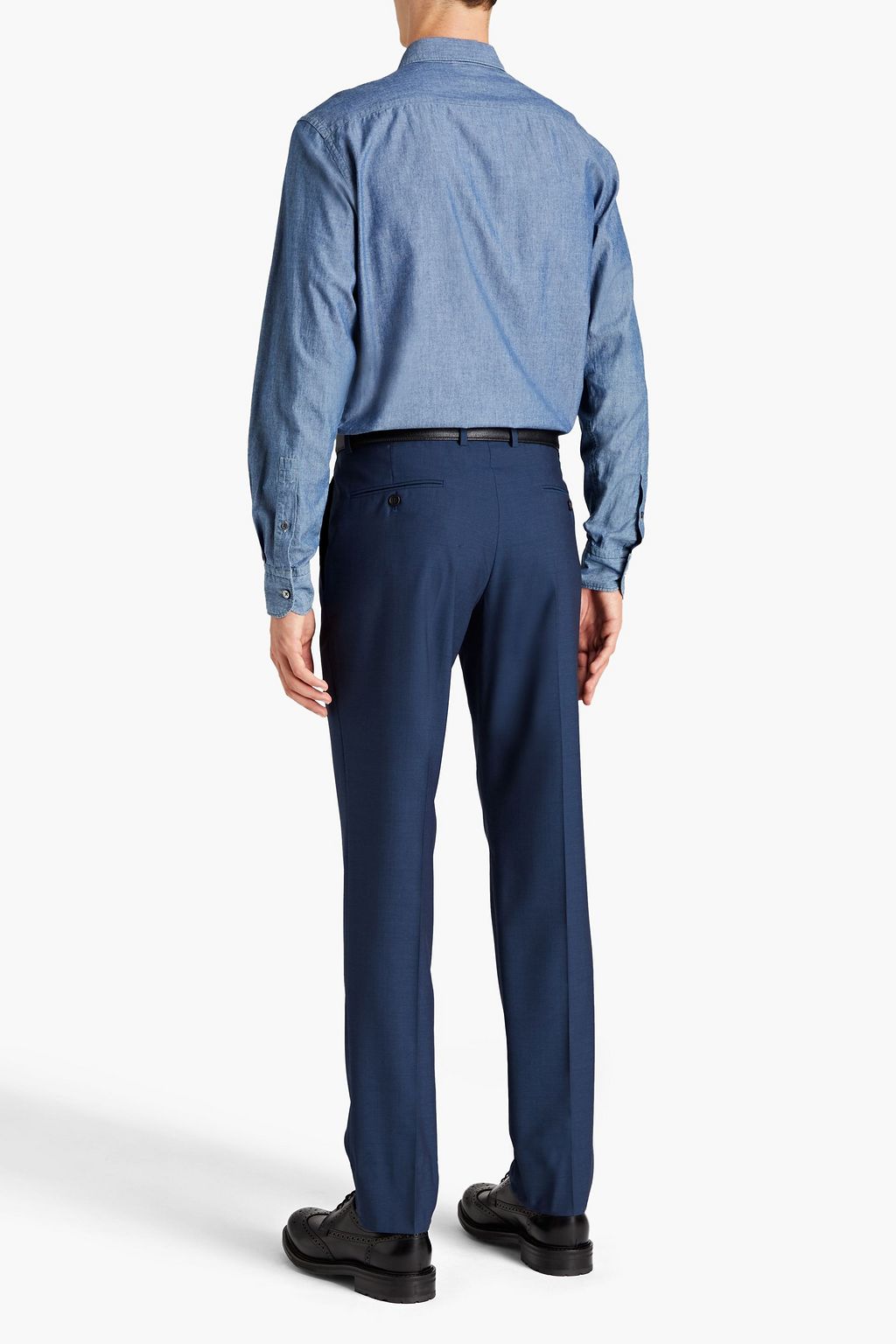 DUNHILL Slim-fit wool pants
