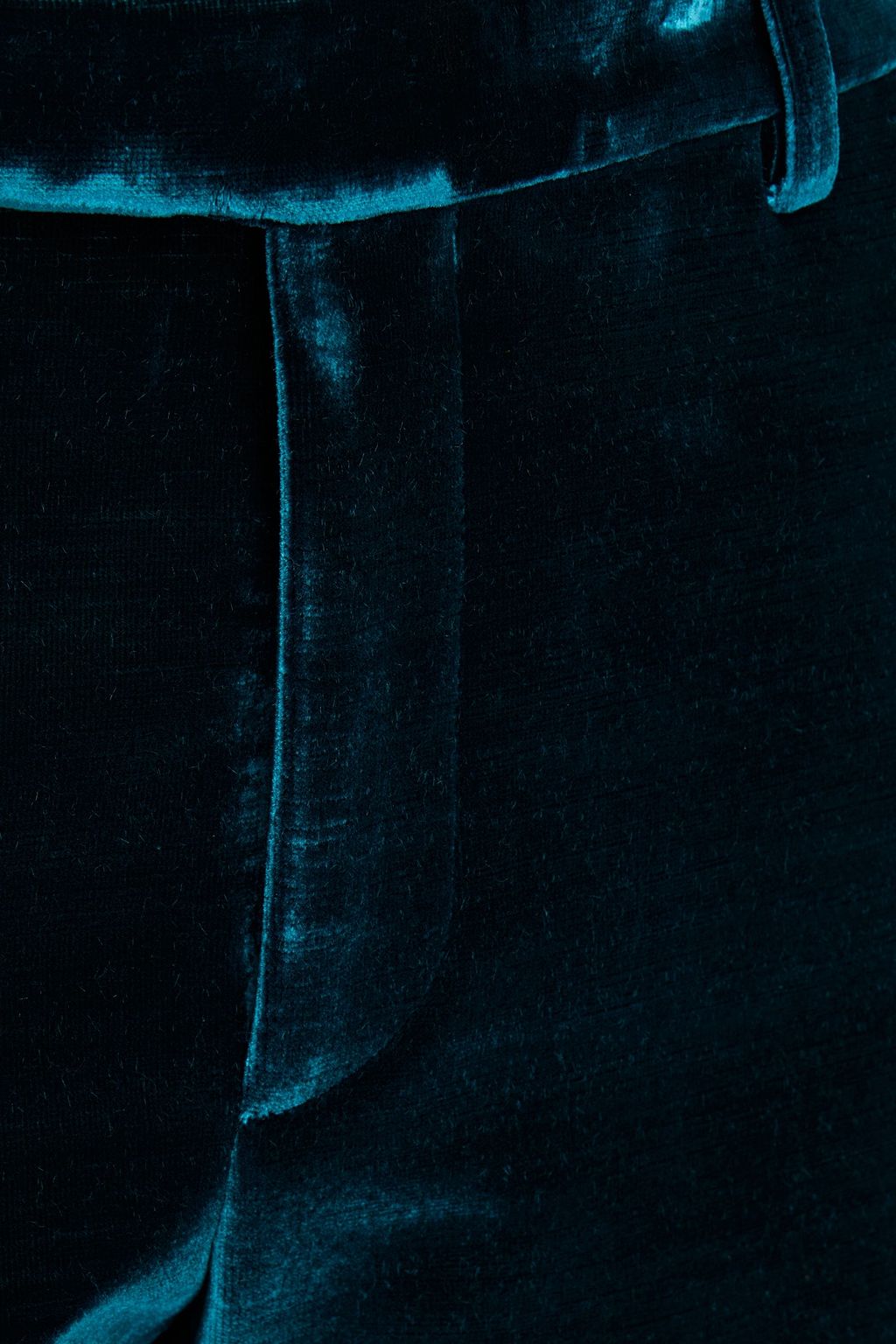 SAINT LAURENT Slim-fit velvet pants