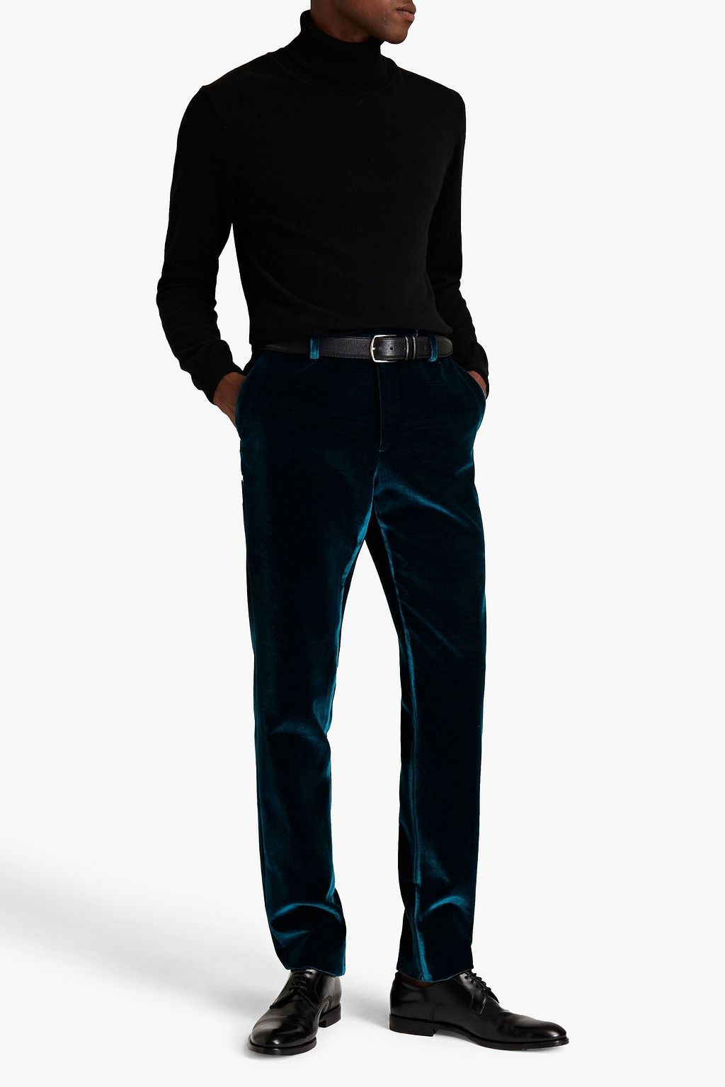 SAINT LAURENT Slim-fit velvet pants