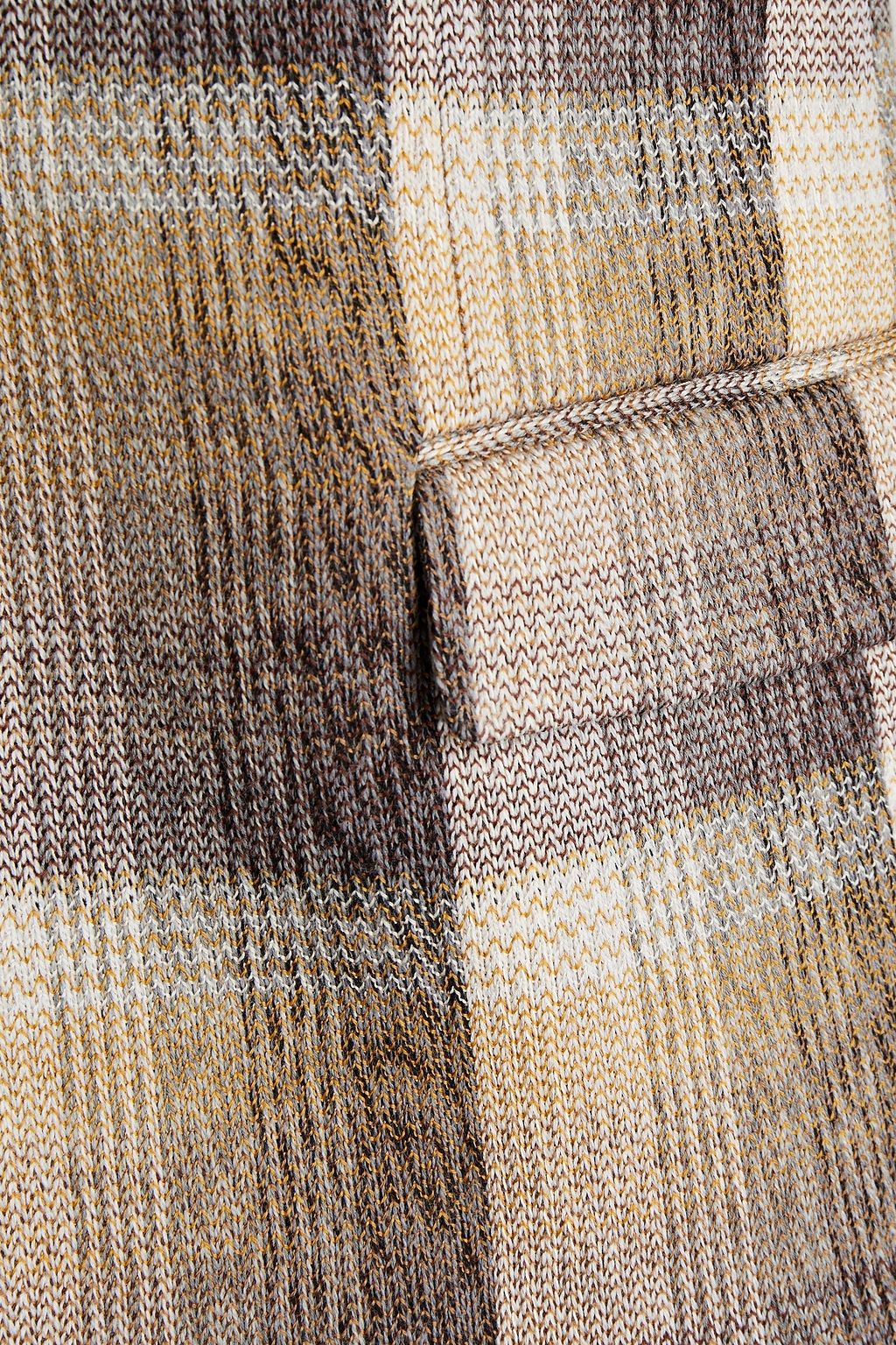 MISSONI Checked cotton-blend blazer