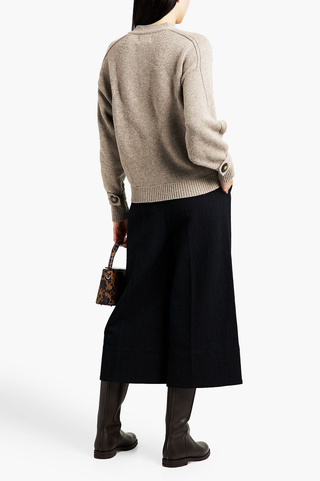 LOULOU STUDIO Wool and cashmere-blend cardigan