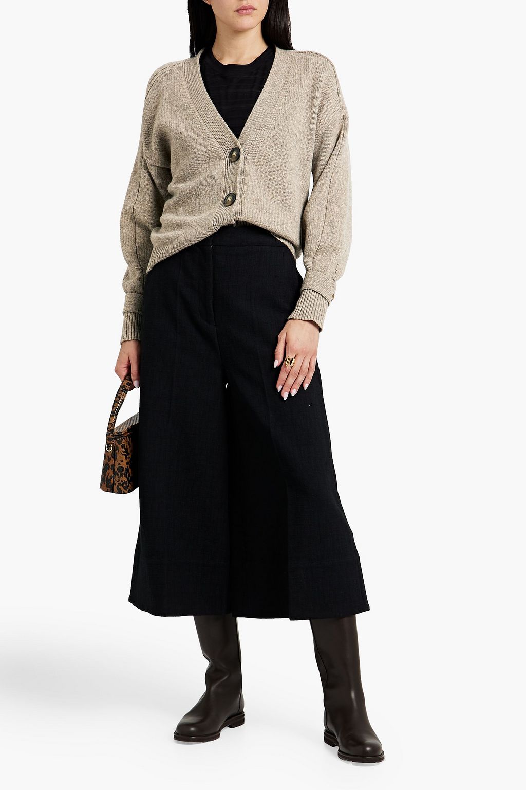 LOULOU STUDIO Wool and cashmere-blend cardigan