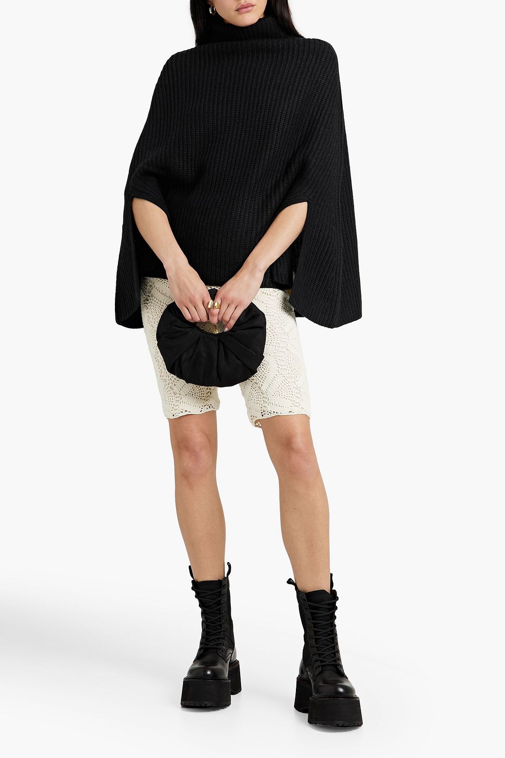 LOULOU STUDIO Plana ribbed cashmere cape