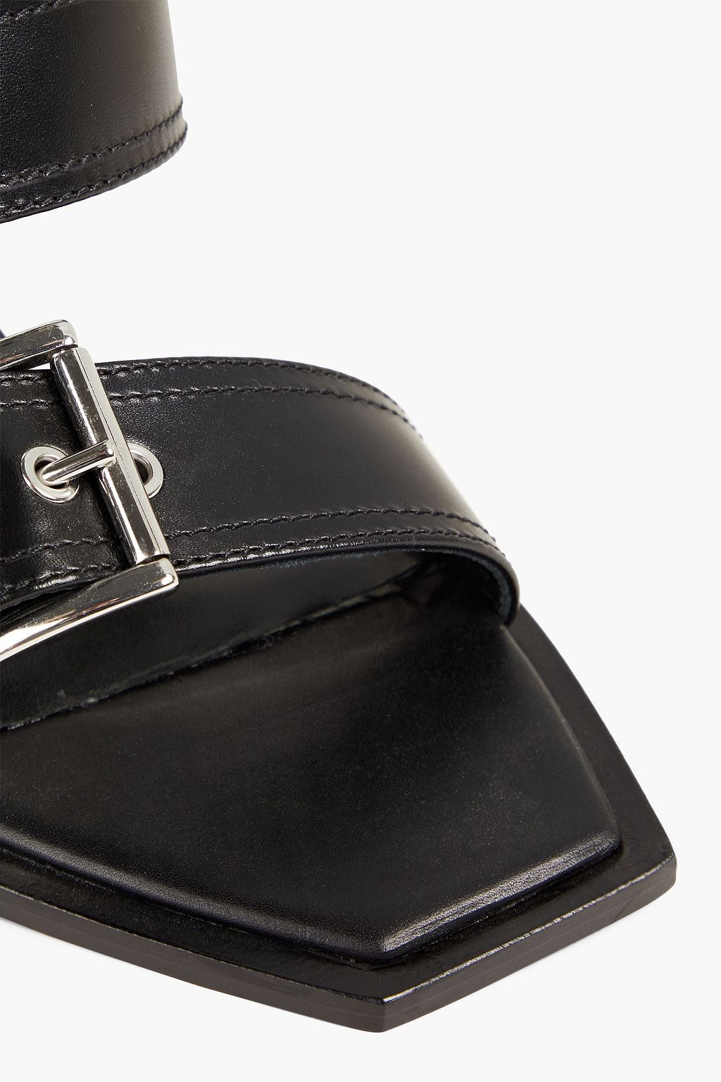 MCQUEEN Buckled leather mules