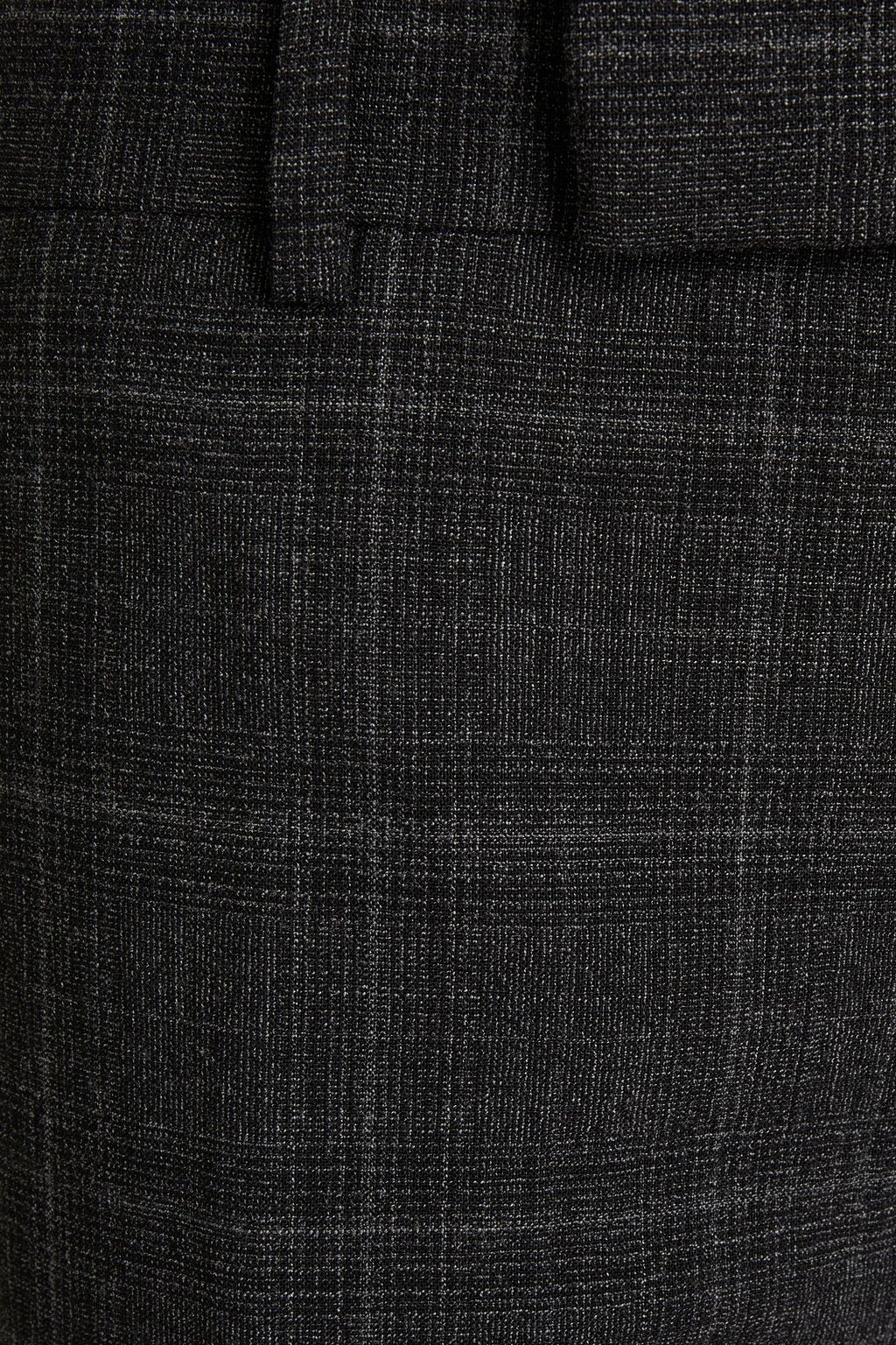 DUNHILL Karierte Hose mit schmalem Bein aus Crêpe aus einer Wollmischung