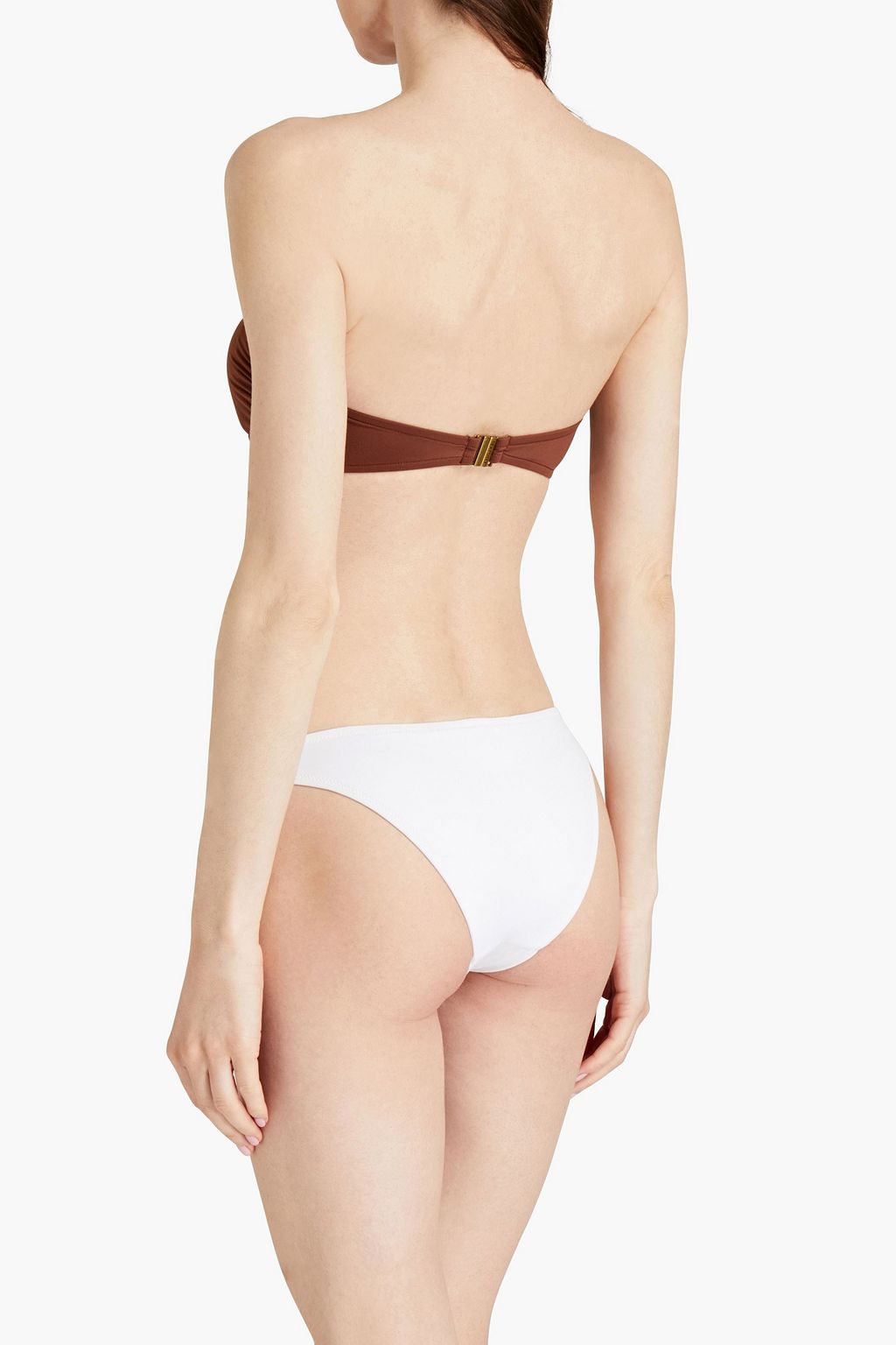 SEAFOLLY Ruched bandeau bikini top