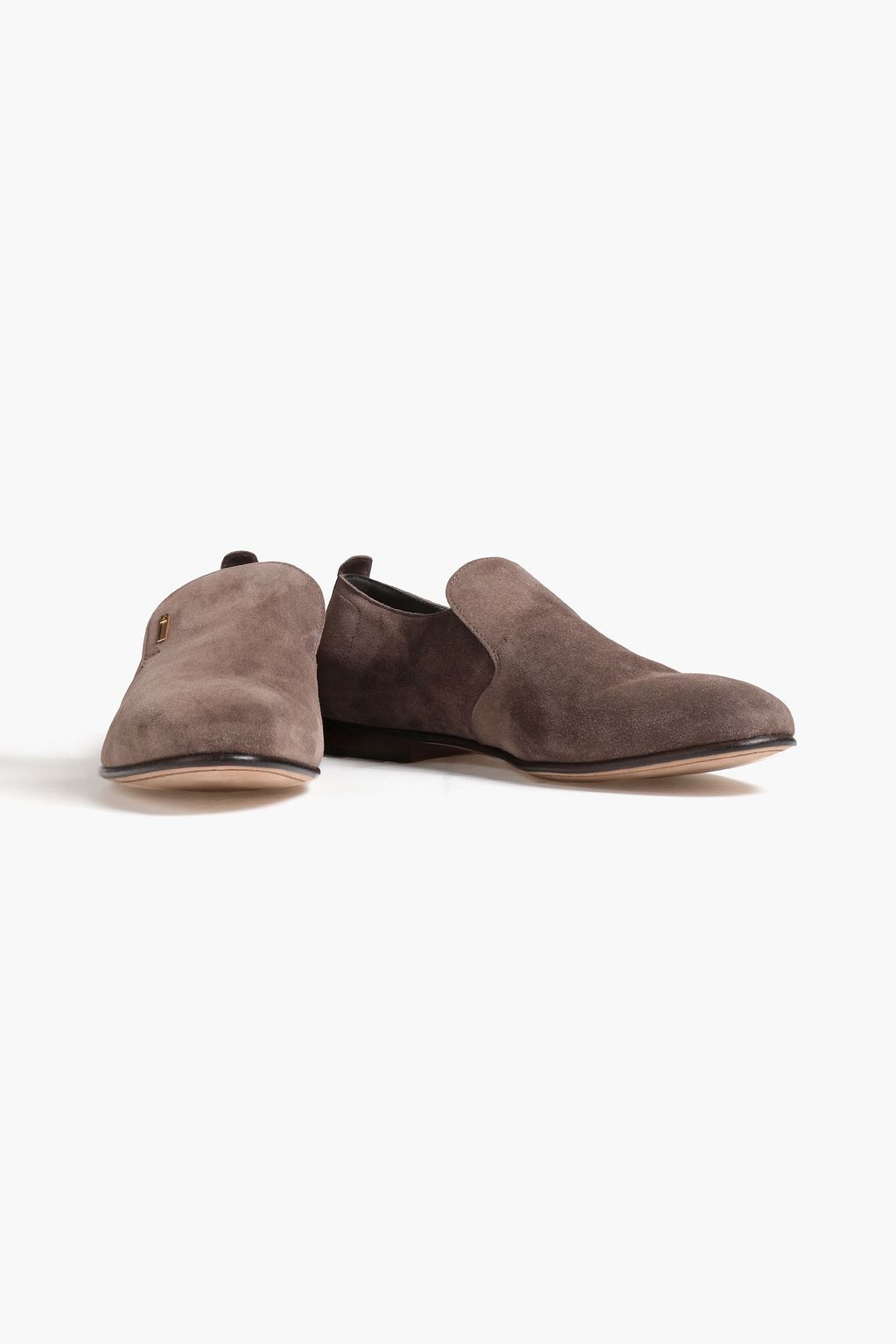 DUNHILL Engine Turn suede loafers