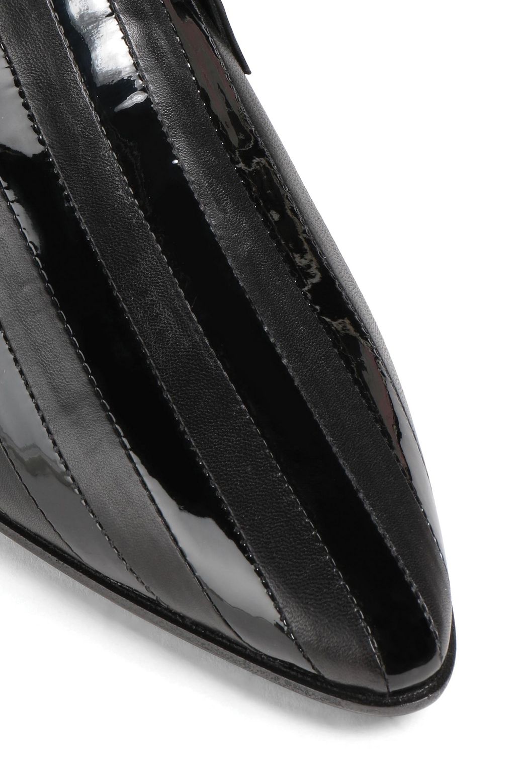 SAINT LAURENT Smooth and patent-leather boots