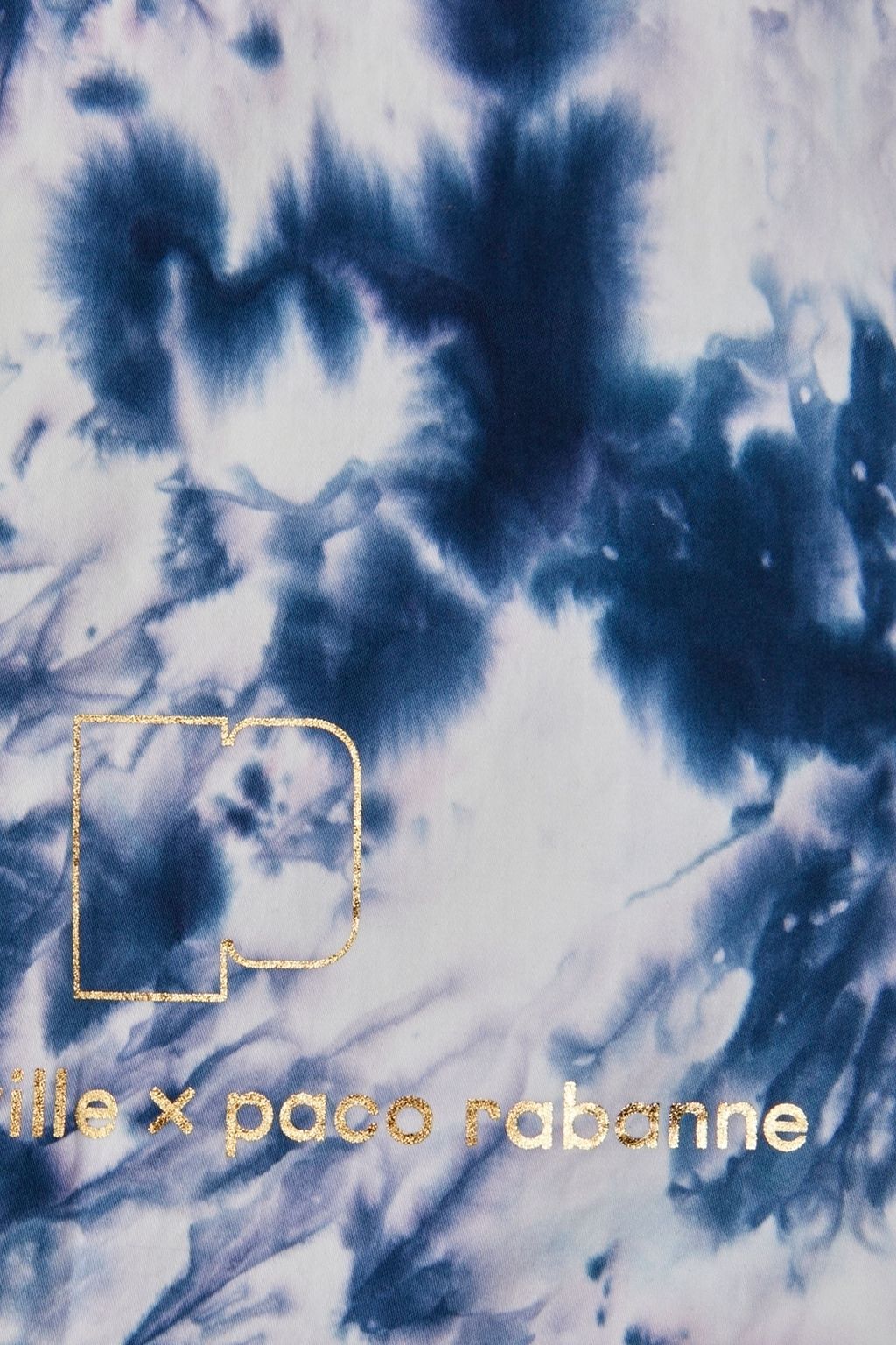 RABANNE Sch aus Baumwoll-Twill mit Print