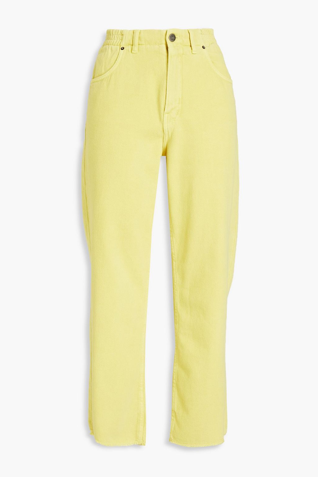 Pastel yellow Cropped high-rise 