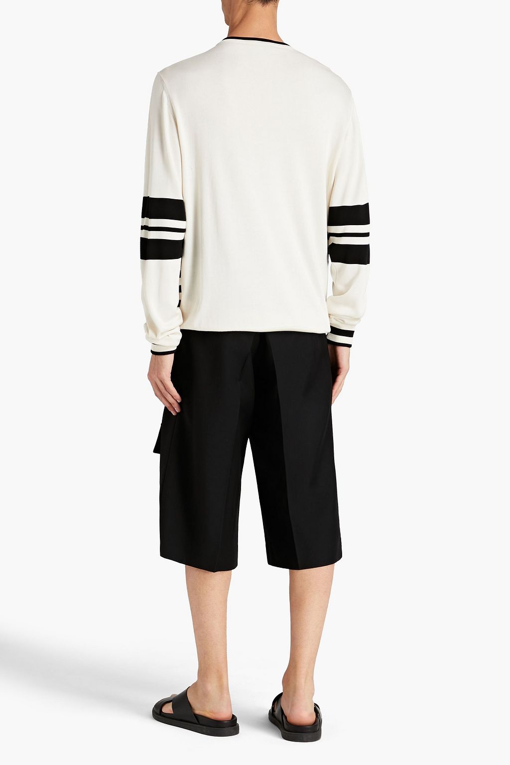 DOLCE & GABBANA Sequin-embellished silk-blend sweater