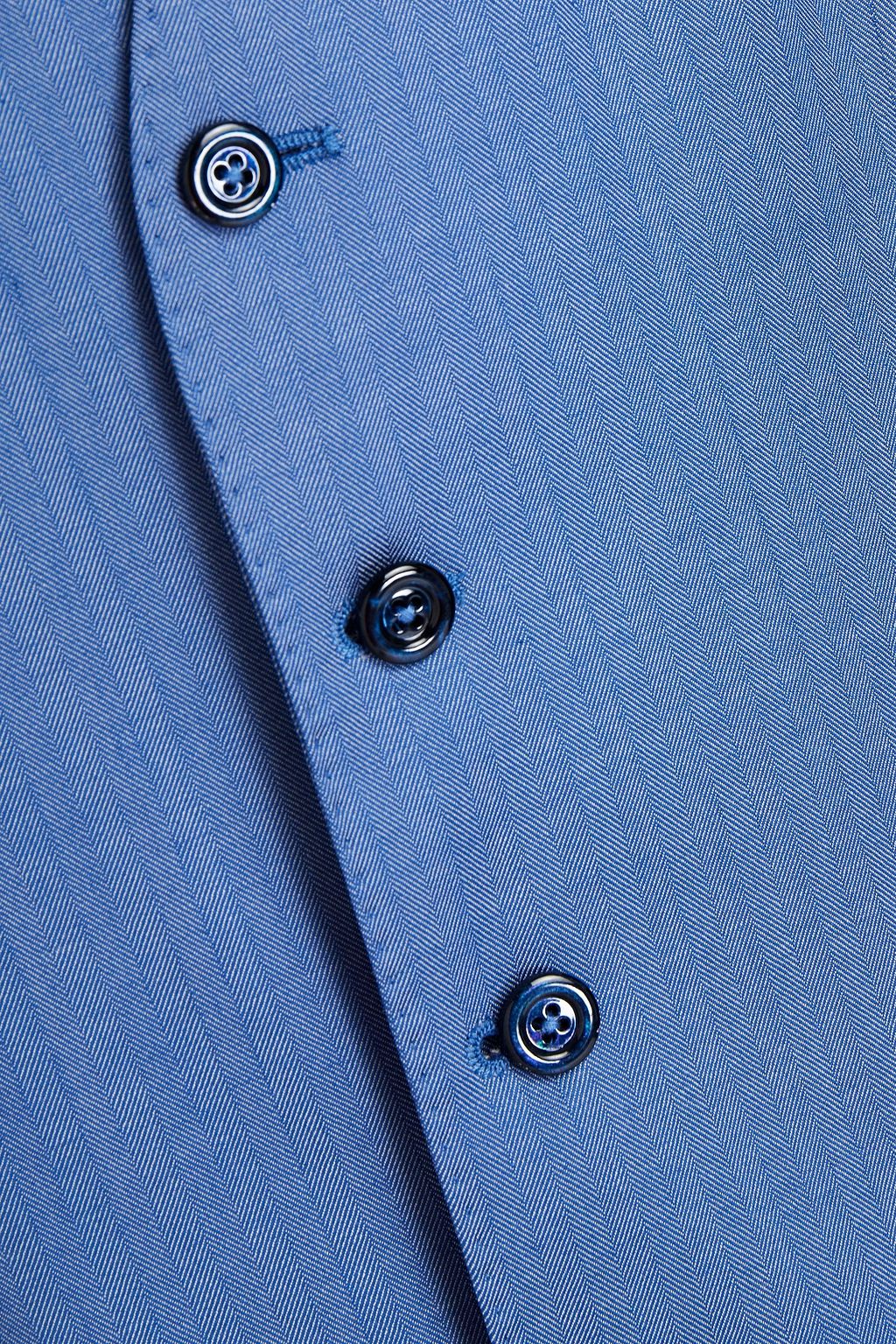 DOLCE & GABBANA Herringbone wool-paneled silk crepe de chine waistcoat