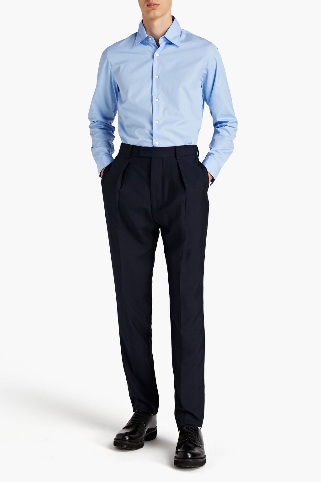 DUNHILL Linen-gauze shirt
