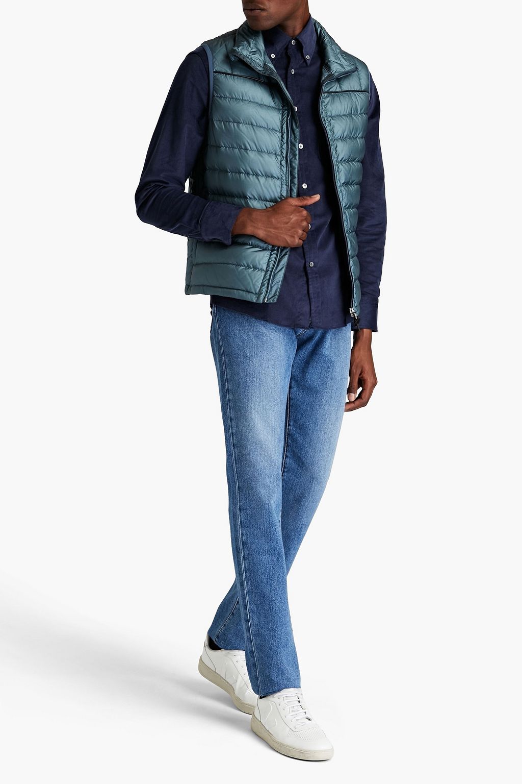 DUNHILL Quilted shell down vest