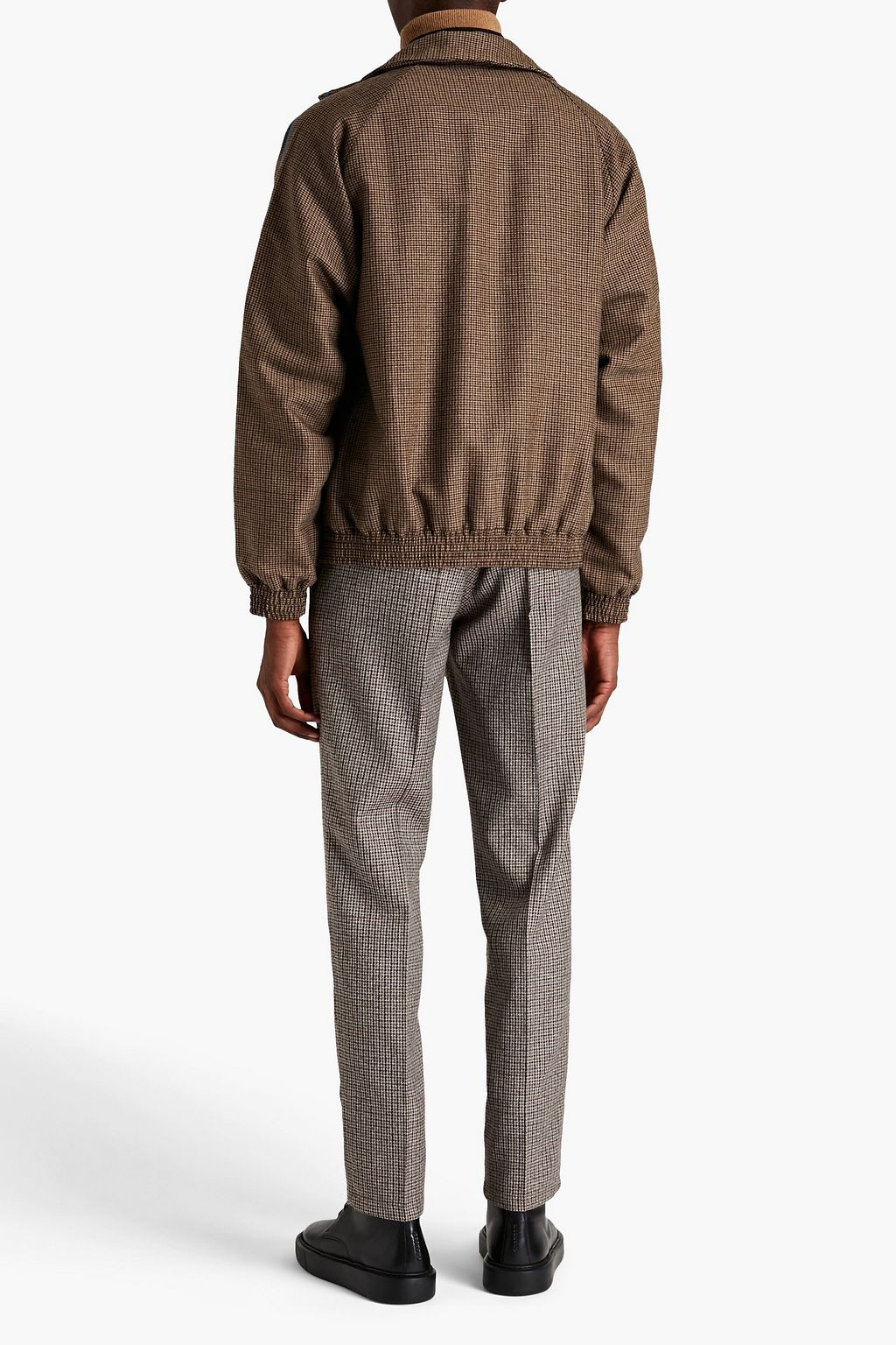 DUNHILL Houndstooth wool bomber jacket