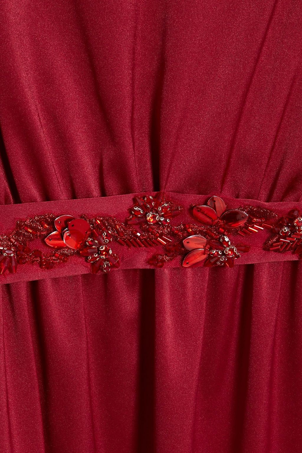 MARCHESA NOTTE Embellished satin gown