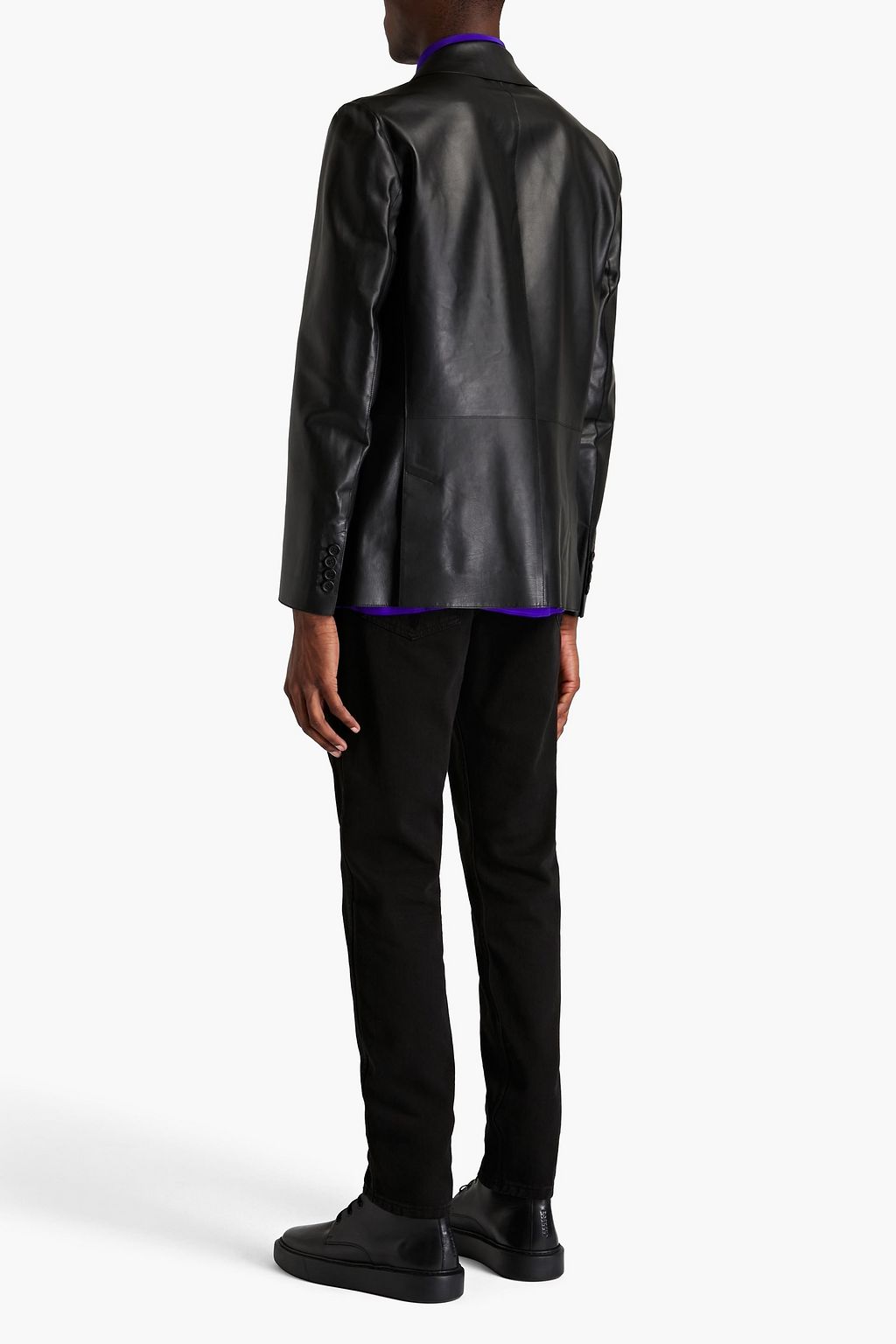 DUNHILL Leather blazer