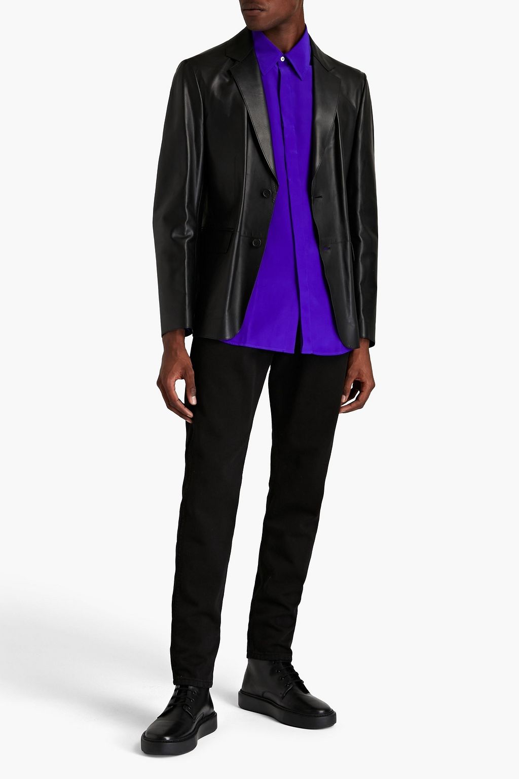 DUNHILL Leather blazer