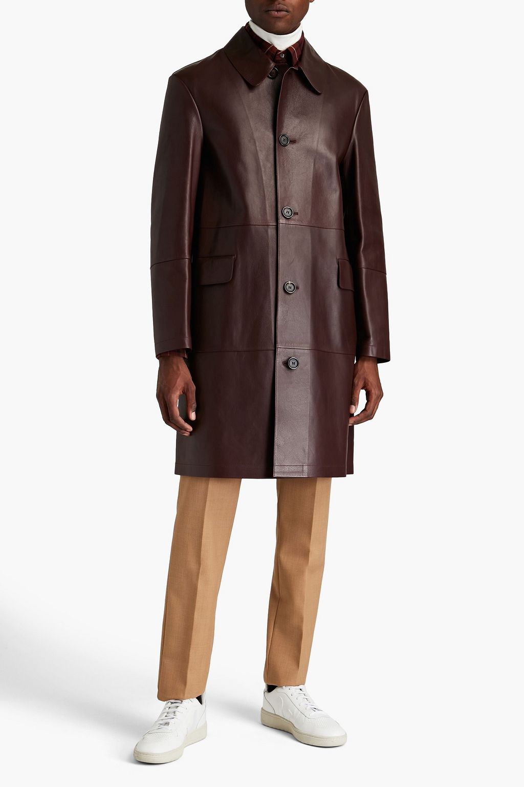 DUNHILL Leather coat