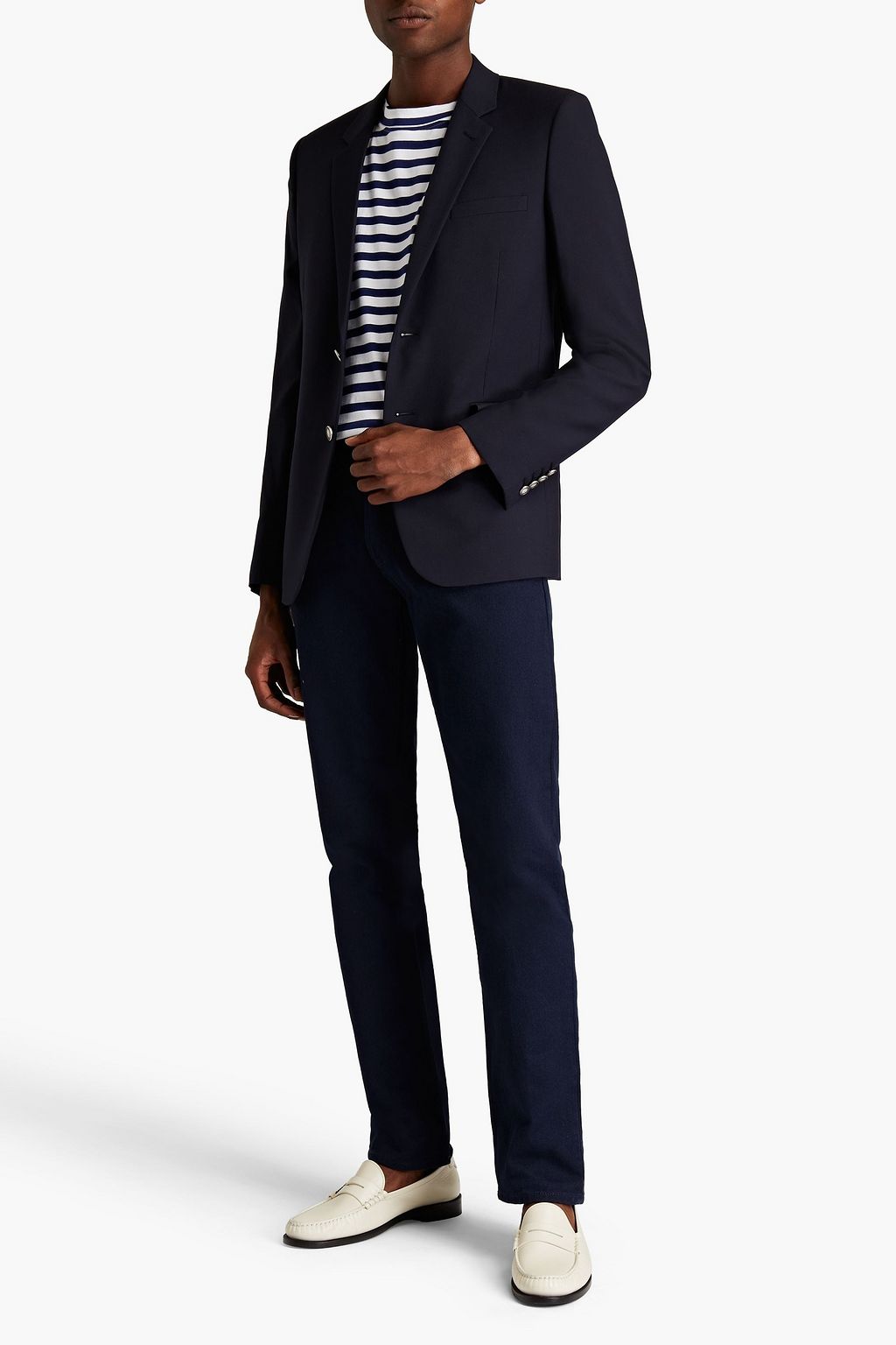SAINT LAURENT Wool-twill blazer