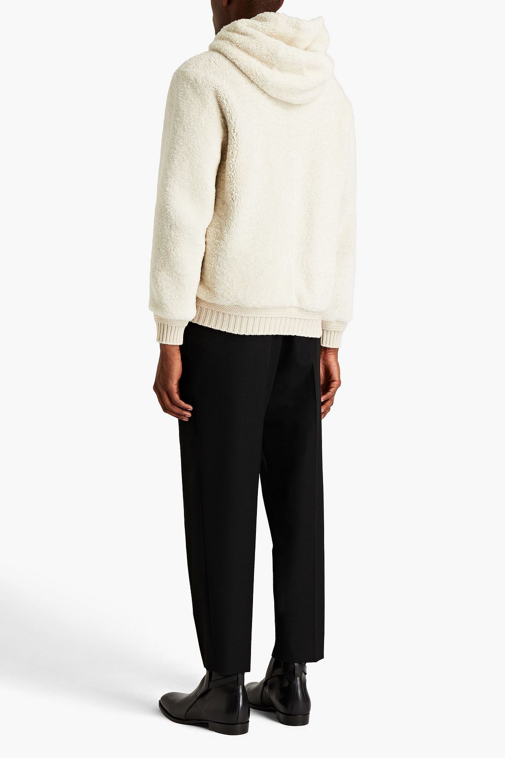 SAINT LAURENT Hoodie aus Shearling