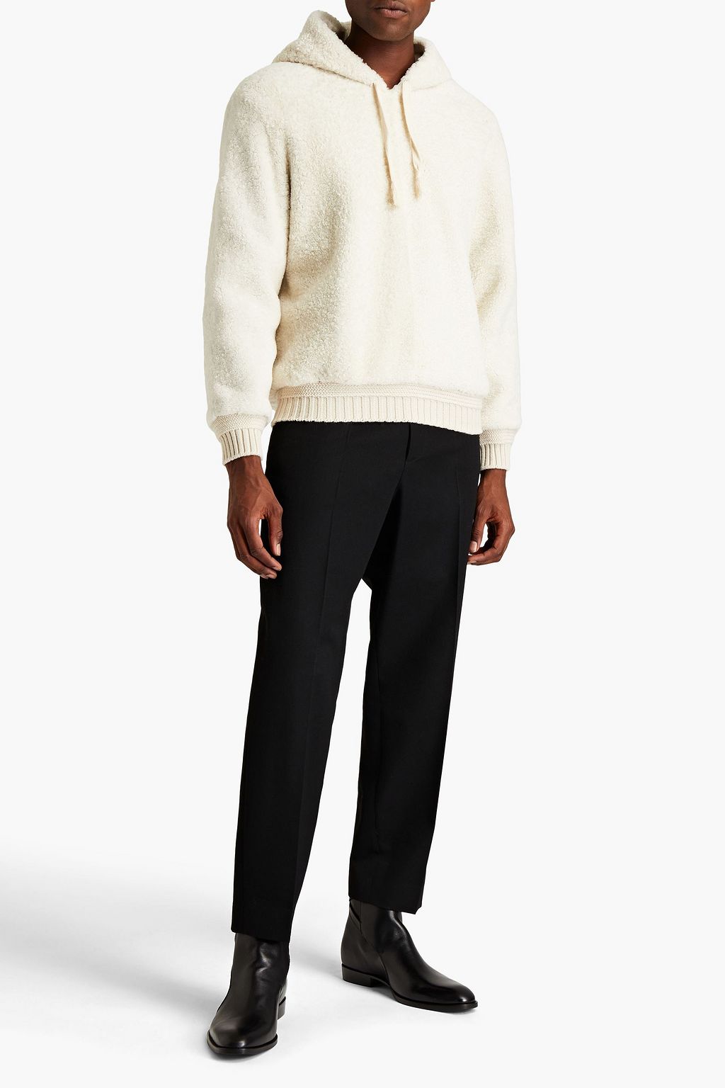 SAINT LAURENT Hoodie aus Shearling
