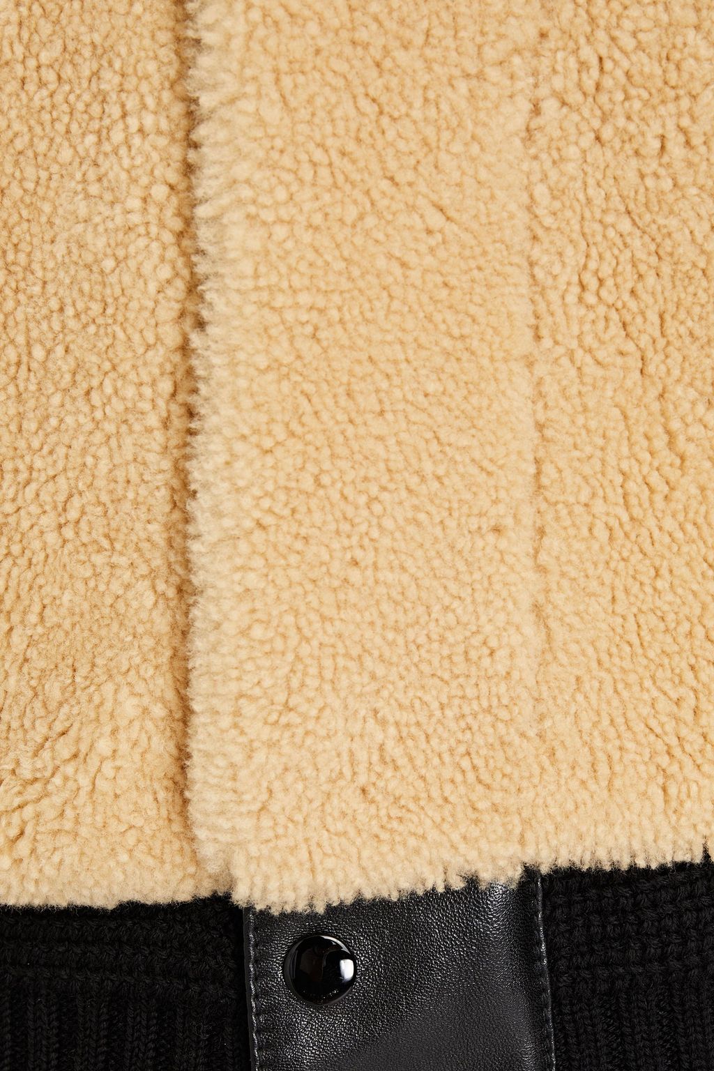 SAINT LAURENT Two-tone shearling jacket