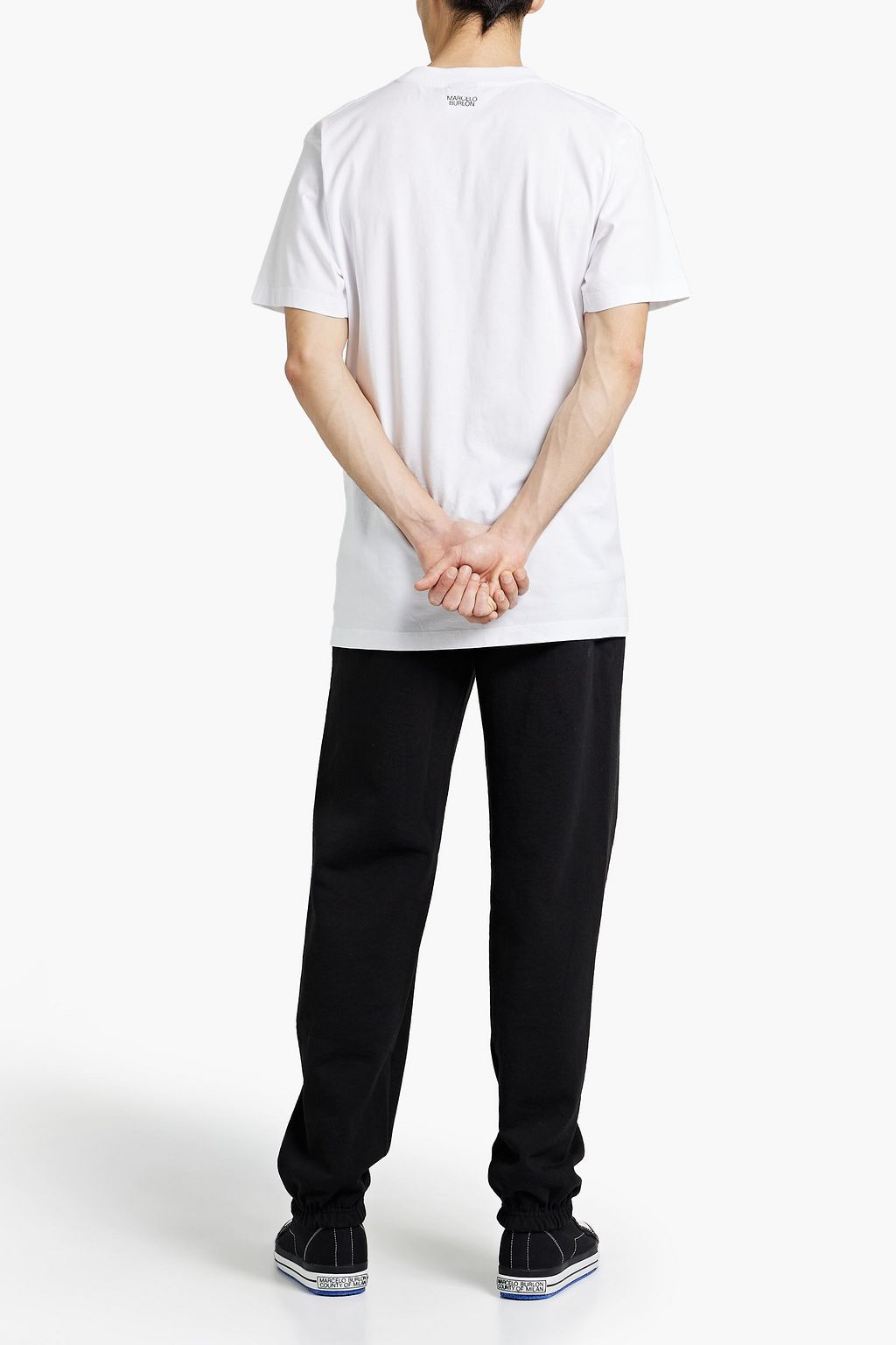 MARCELO BURLON Logo-embroidered cotton-jersey T-shirt