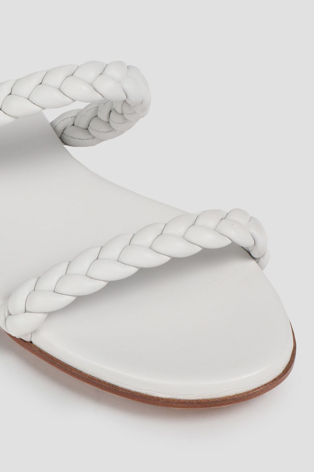 GIANVITO ROSSI Marley 05 braided leather slides