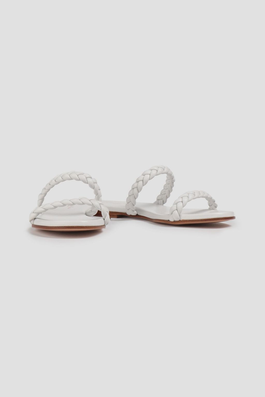 GIANVITO ROSSI Marley 05 braided leather slides