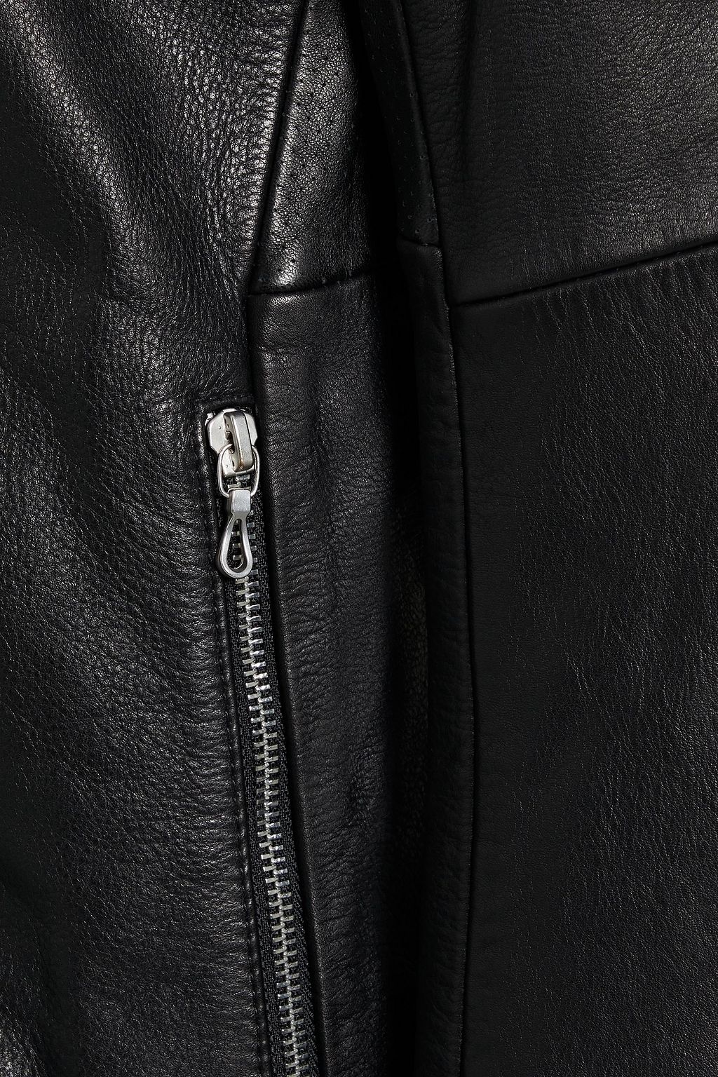 RAG & BONE Articulated slim-fit textured-leather biker jacket
