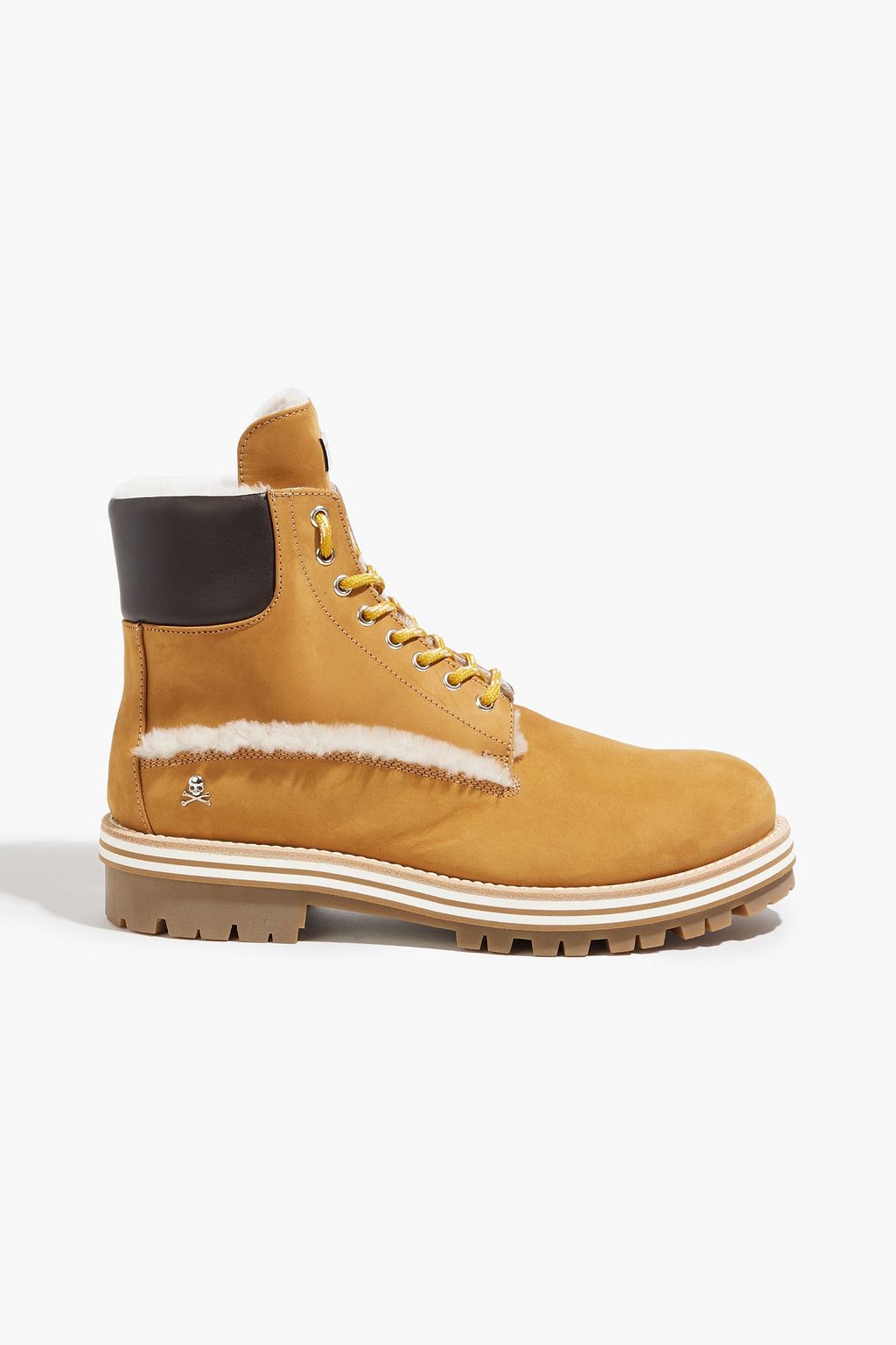 PHILIPP PLEIN The shearling-lined nubuck boots | Sale up to 70% off | THE OUTNET