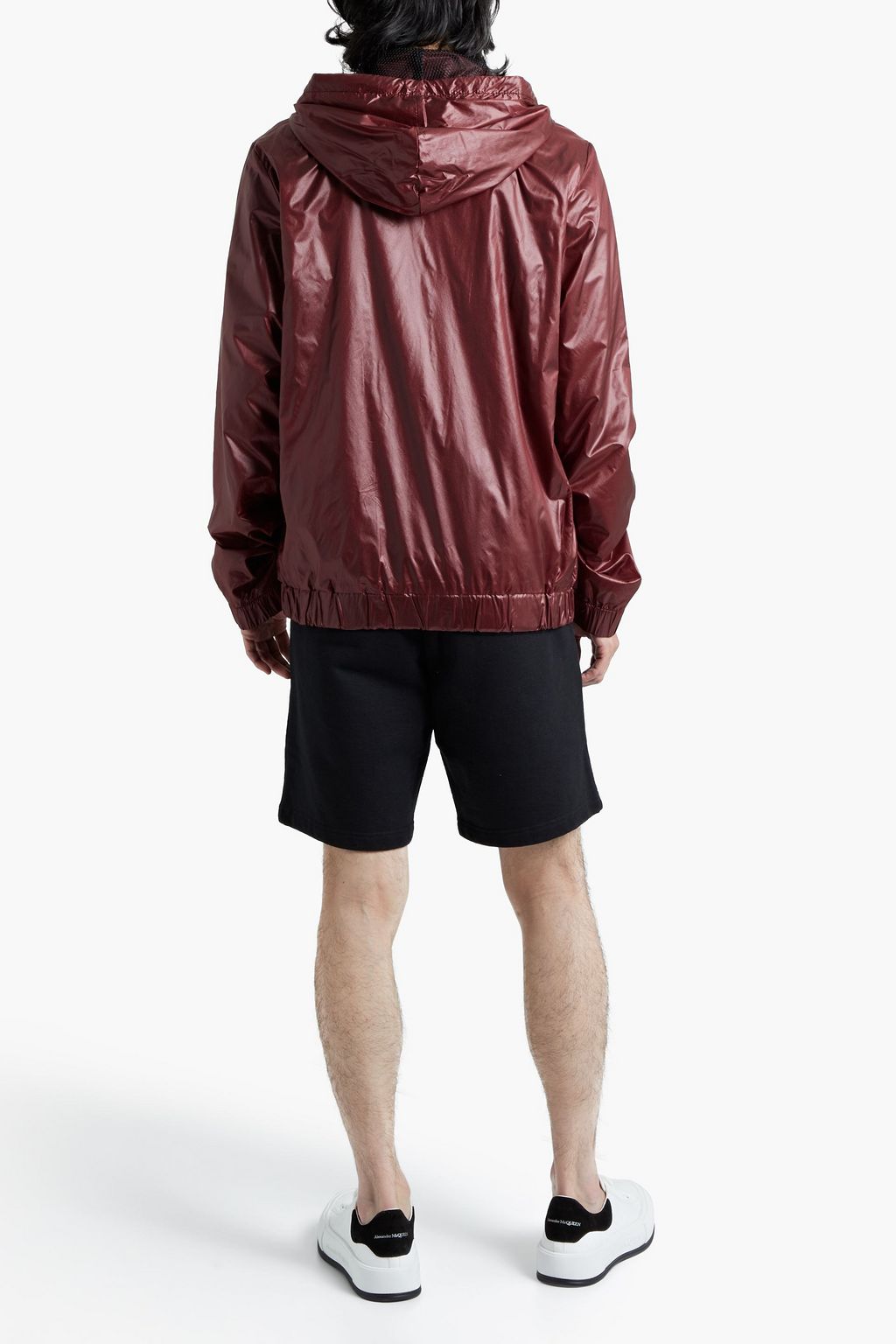 DOLCE & GABBANA Logo-appliquéd shell hooded track jacket