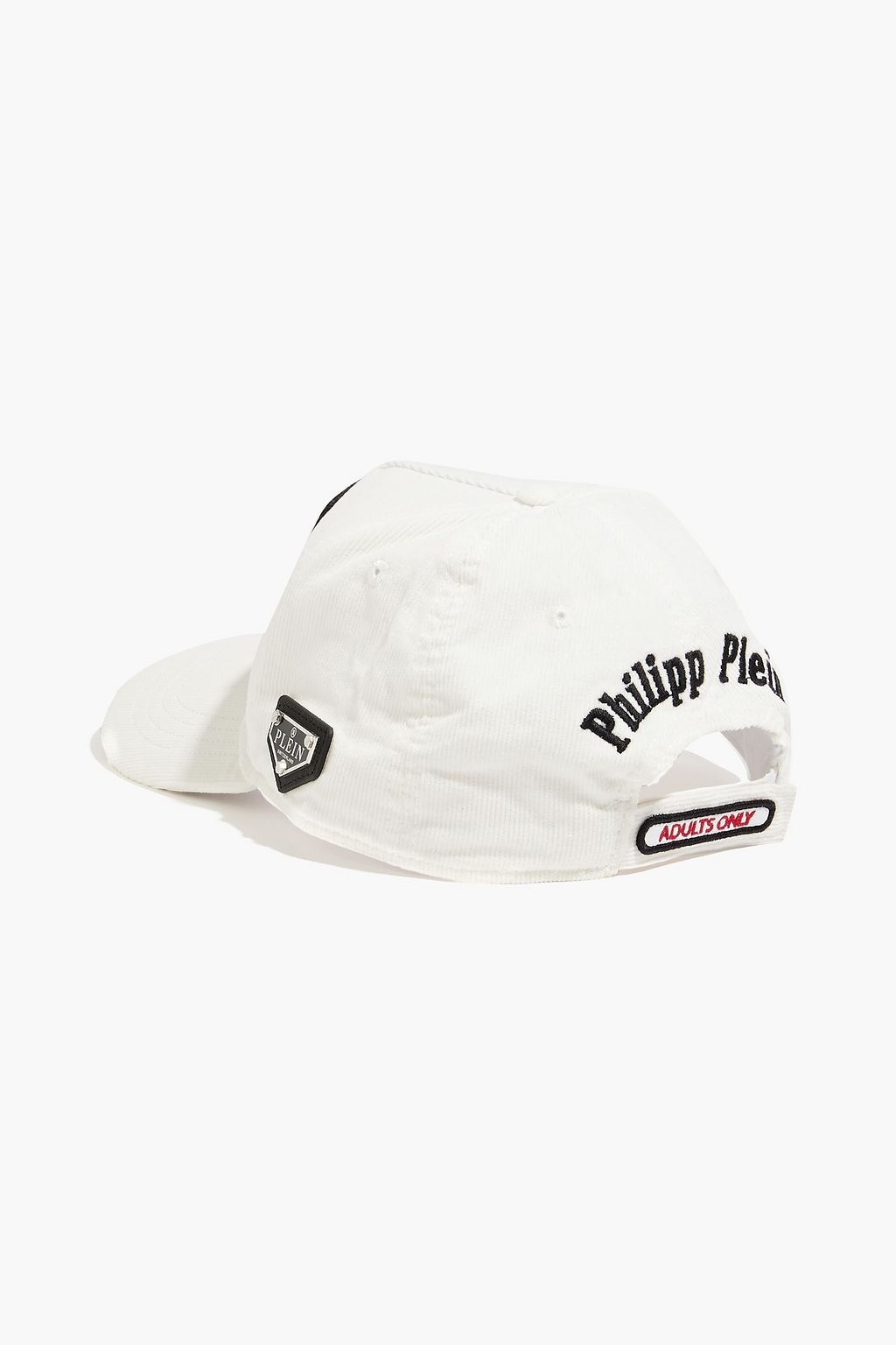 PHILIPP PLEIN Marvelous appliquéd cotton-corduroy baseball cap