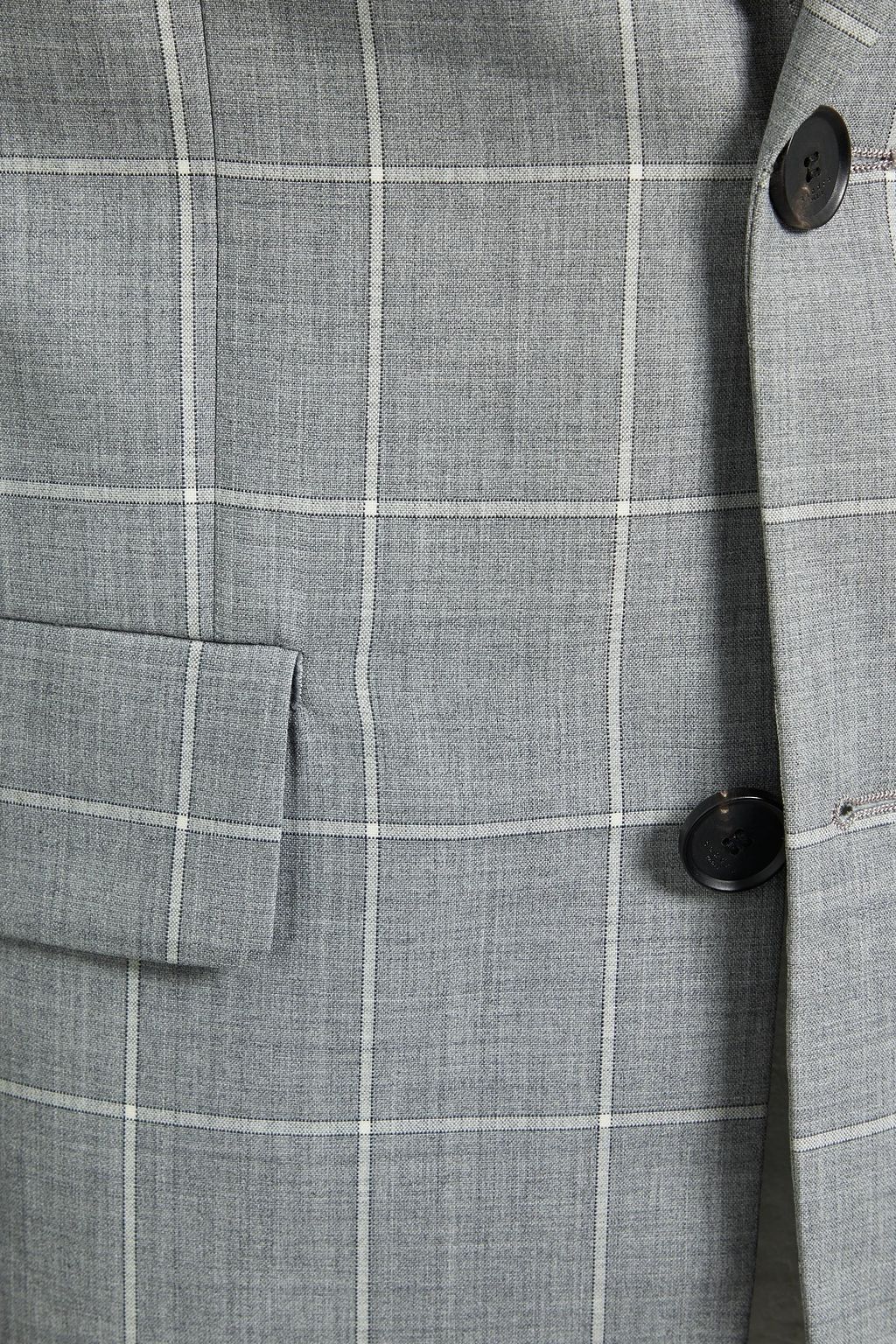 SANDRO Checked wool blazer