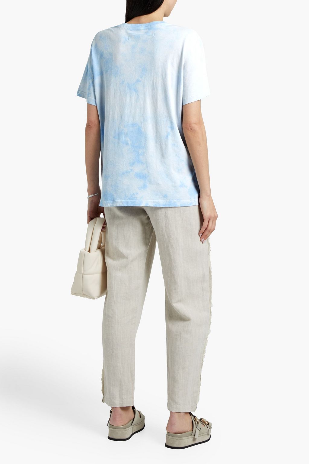 RAQUEL ALLEGRA Tie-dyed cotton-jersey T-shirt