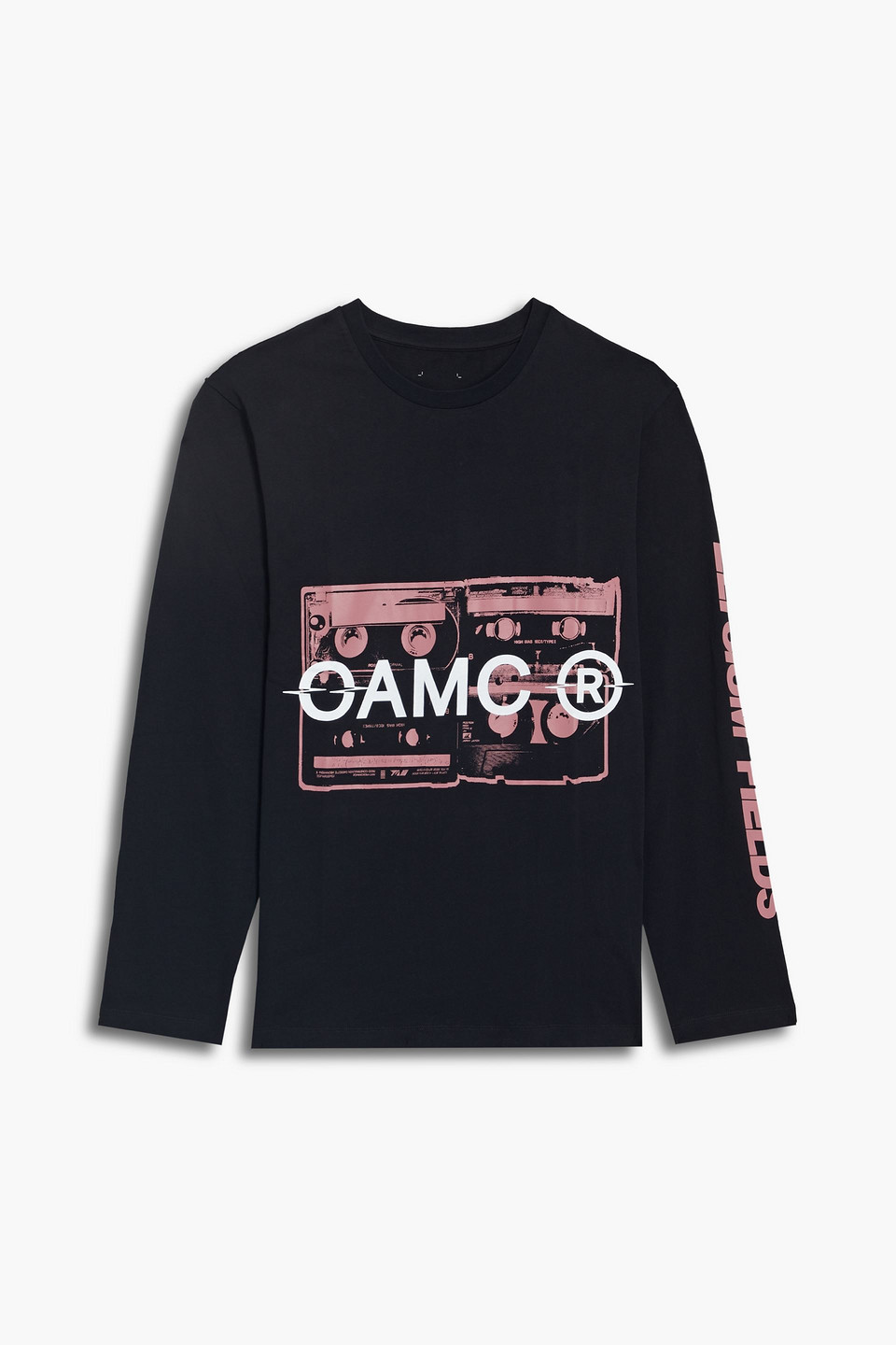 Oamc Printed Cotton-jersey T-shirt In Black | ModeSens Oamc Printed Cotton-jersey T-shirt In Black | ModeSens