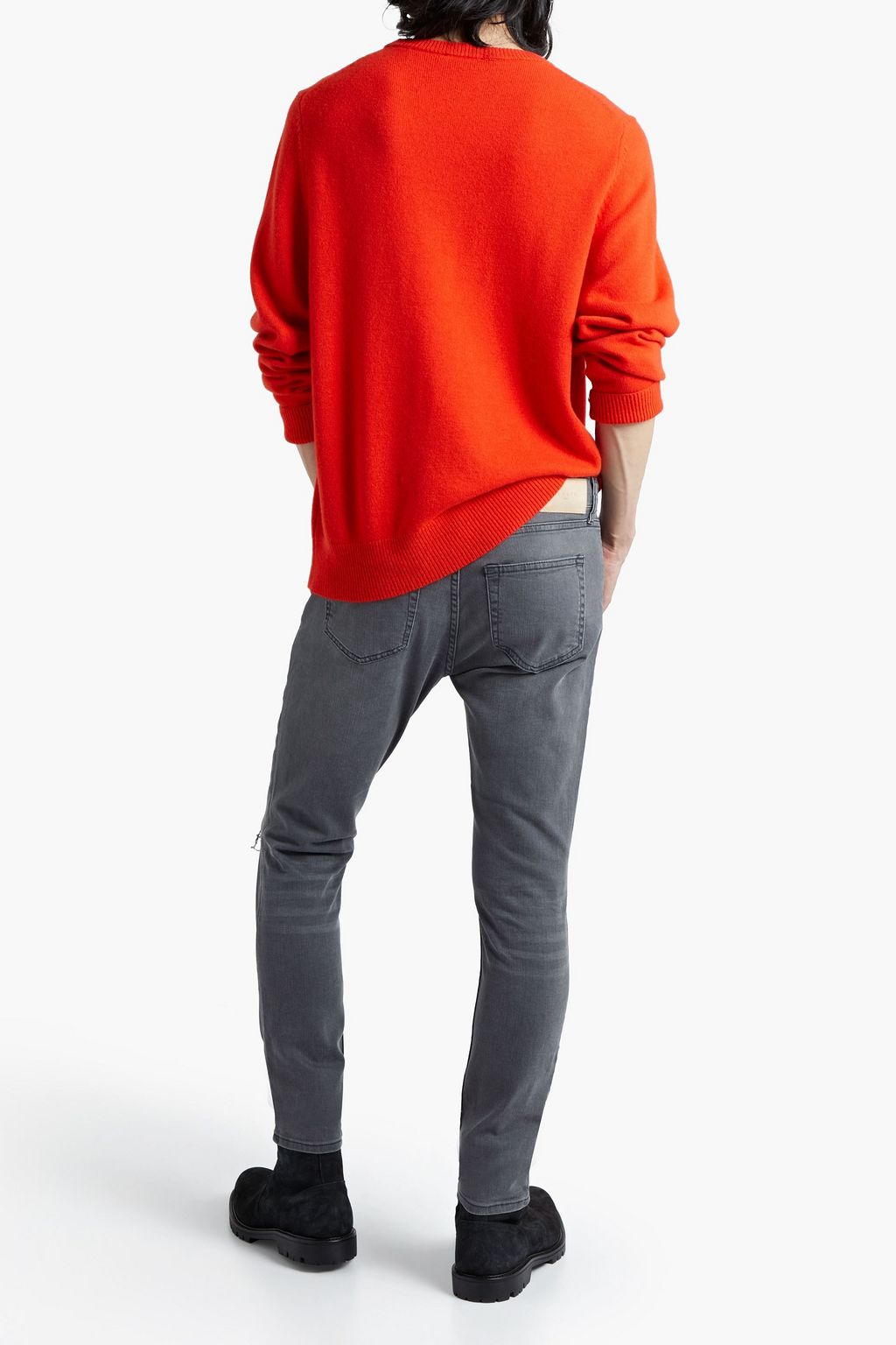 SANDRO Wool and cashmere-blend sweater