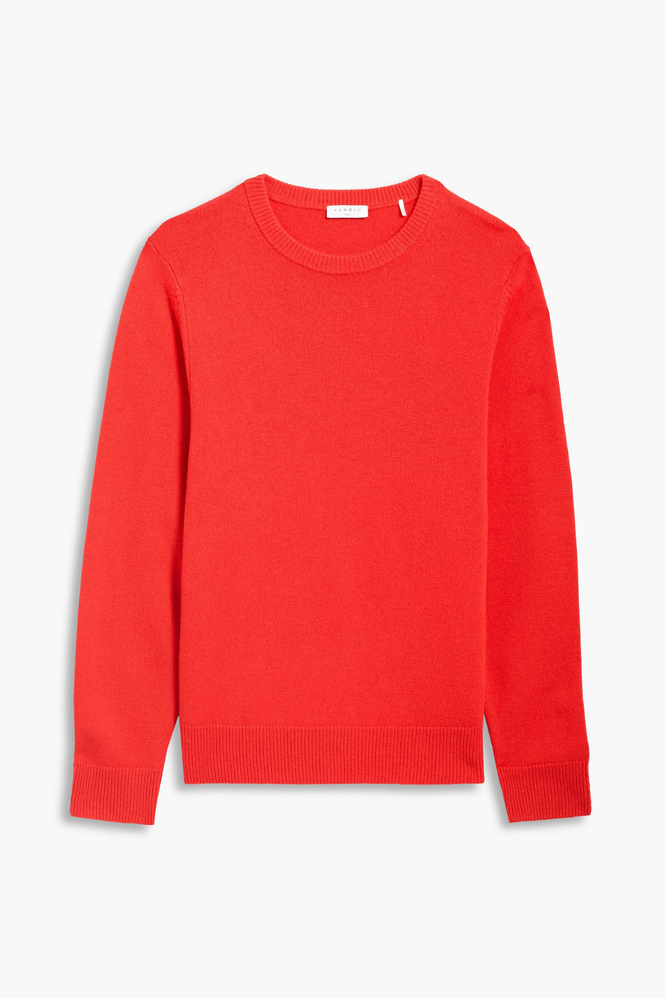 Sandro Industrial Cashmere Sweater In Papaya